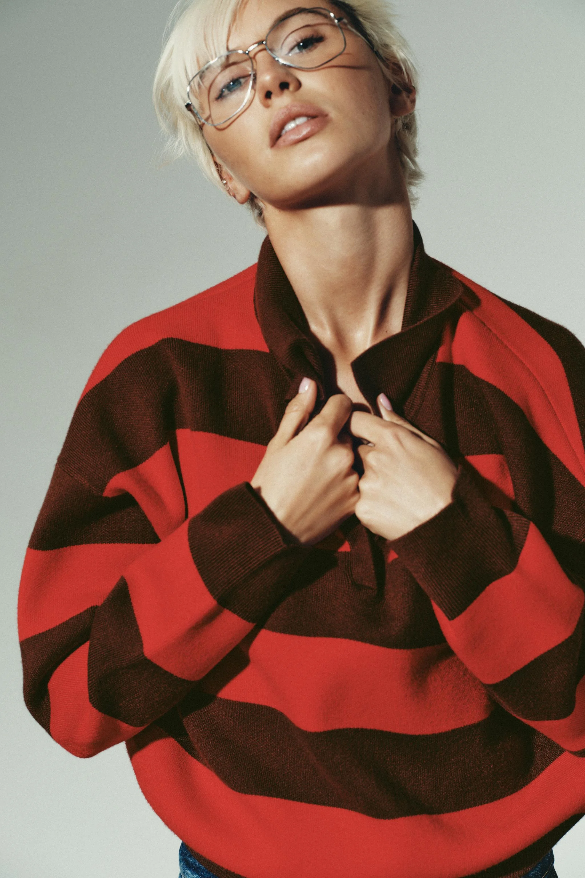 پولوشرت بافتنی راه راه