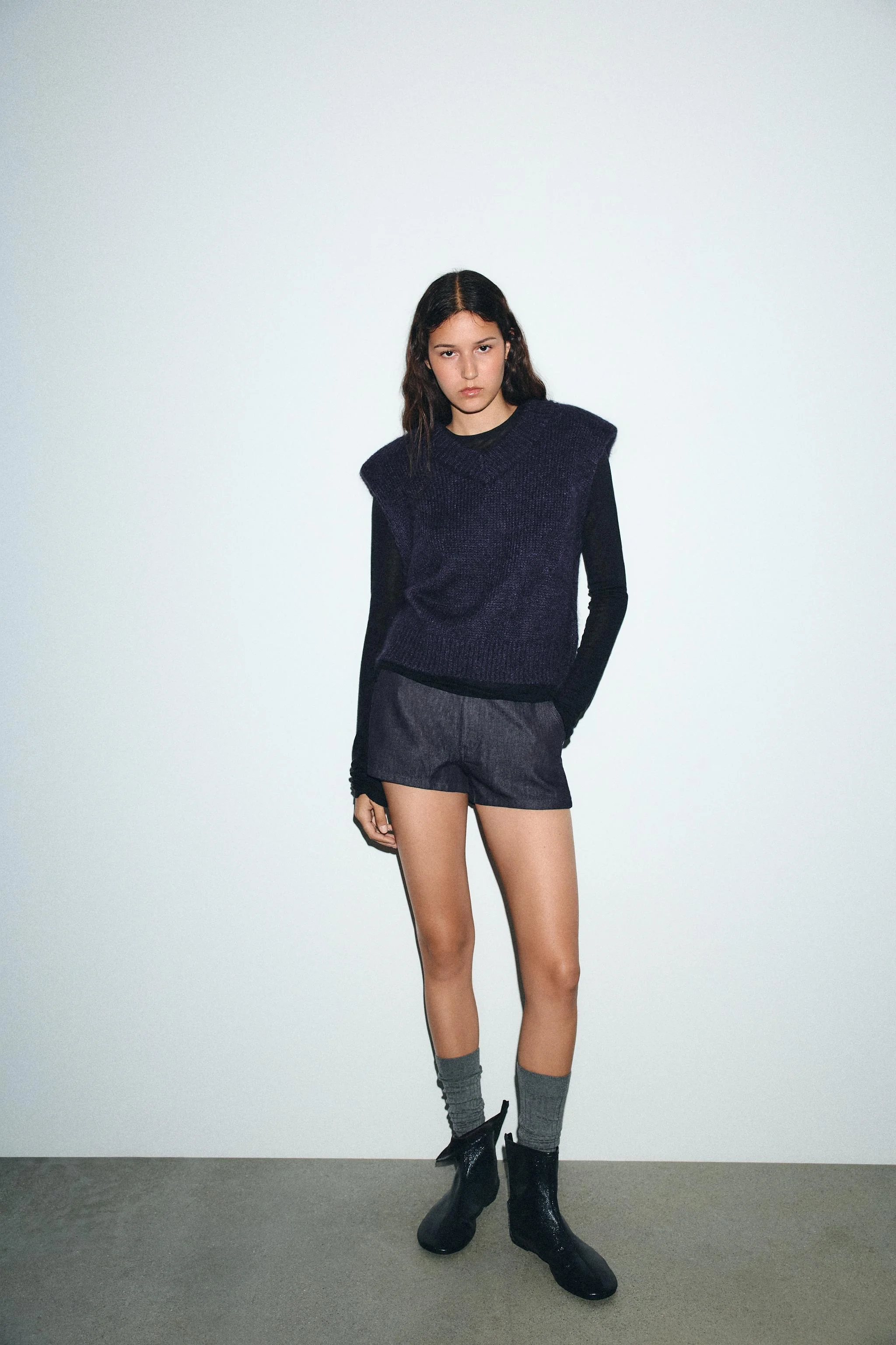 جلیقه پشمی و آلپاکا با پدهای شانه