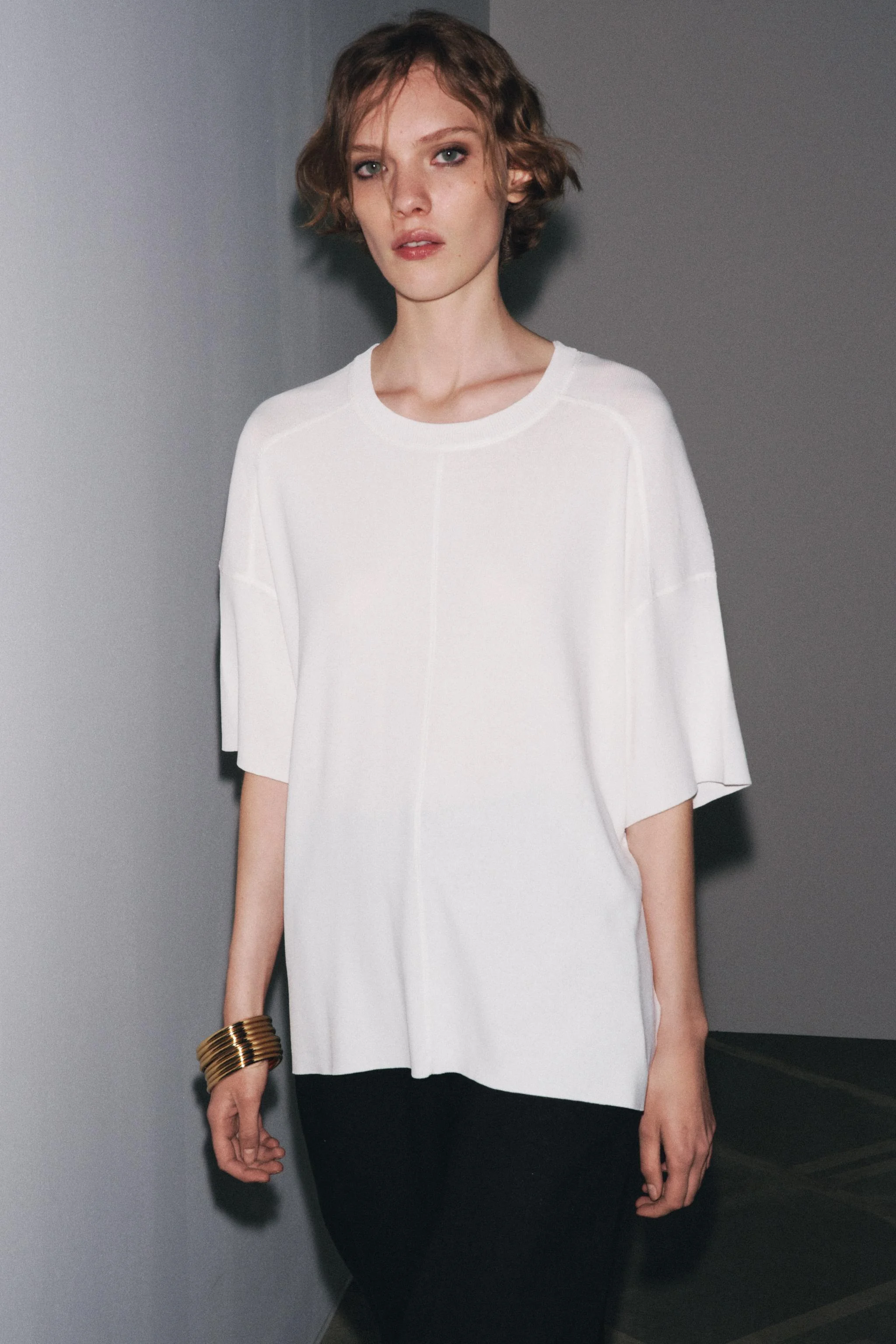 تاپ بافت ساده و سایز بزرگ