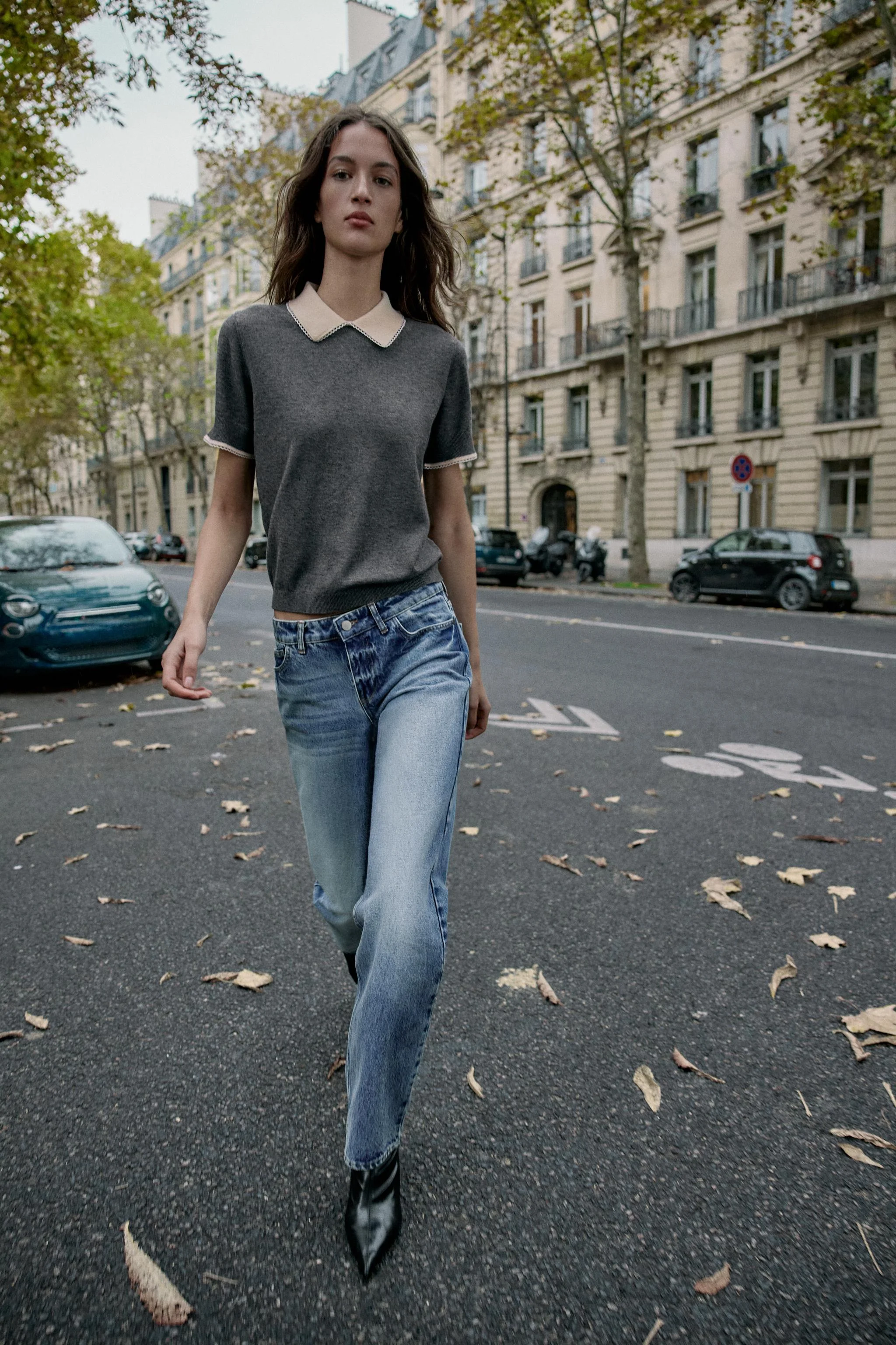 پولوشرت آستین کوتاه با تزیینات گیپور پولوشرت آستین کوتاه با تزیینات گیپور