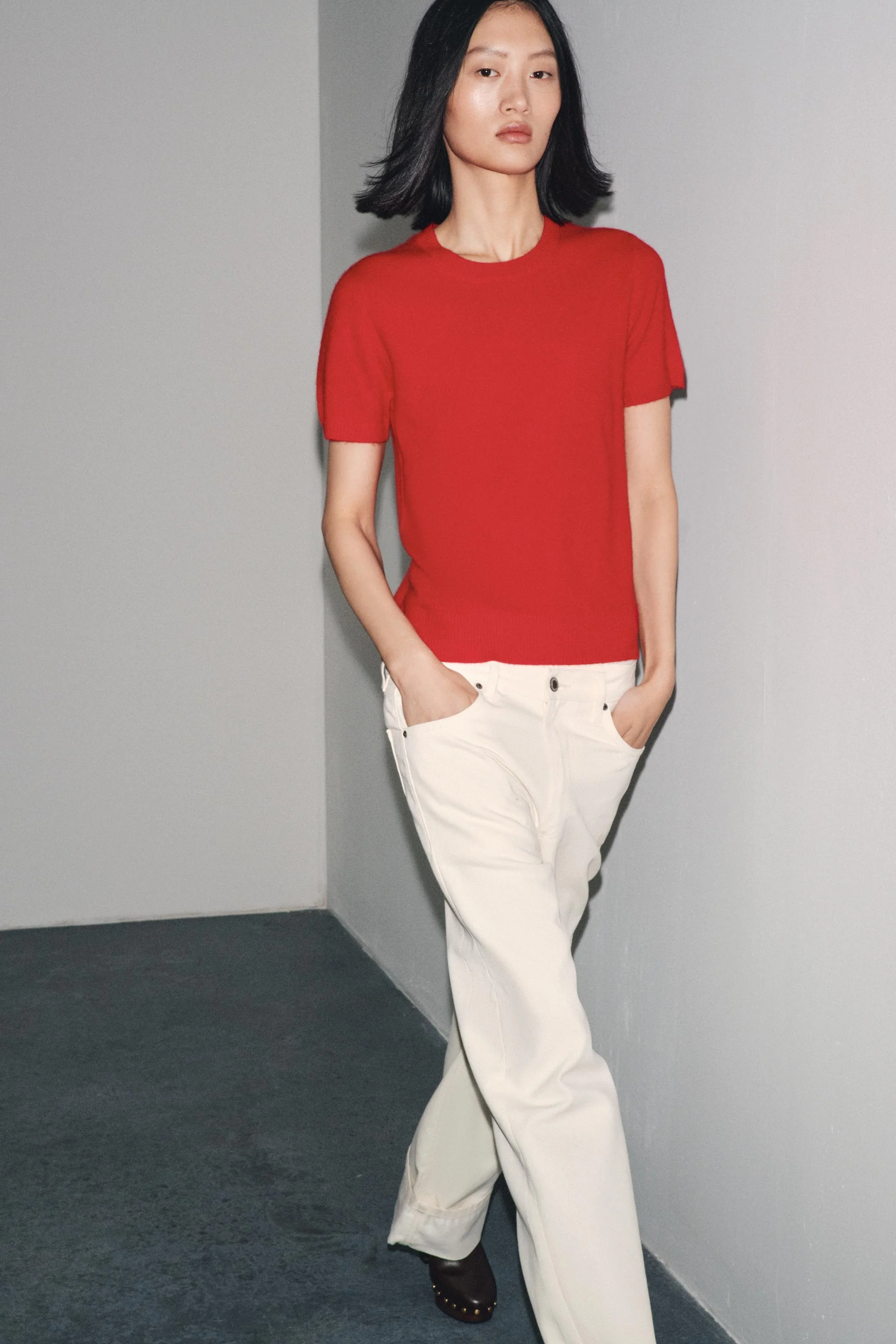 پلیور آستین کوتاه 100% کشمیر پلیور آستین کوتاه 100% کشمیر