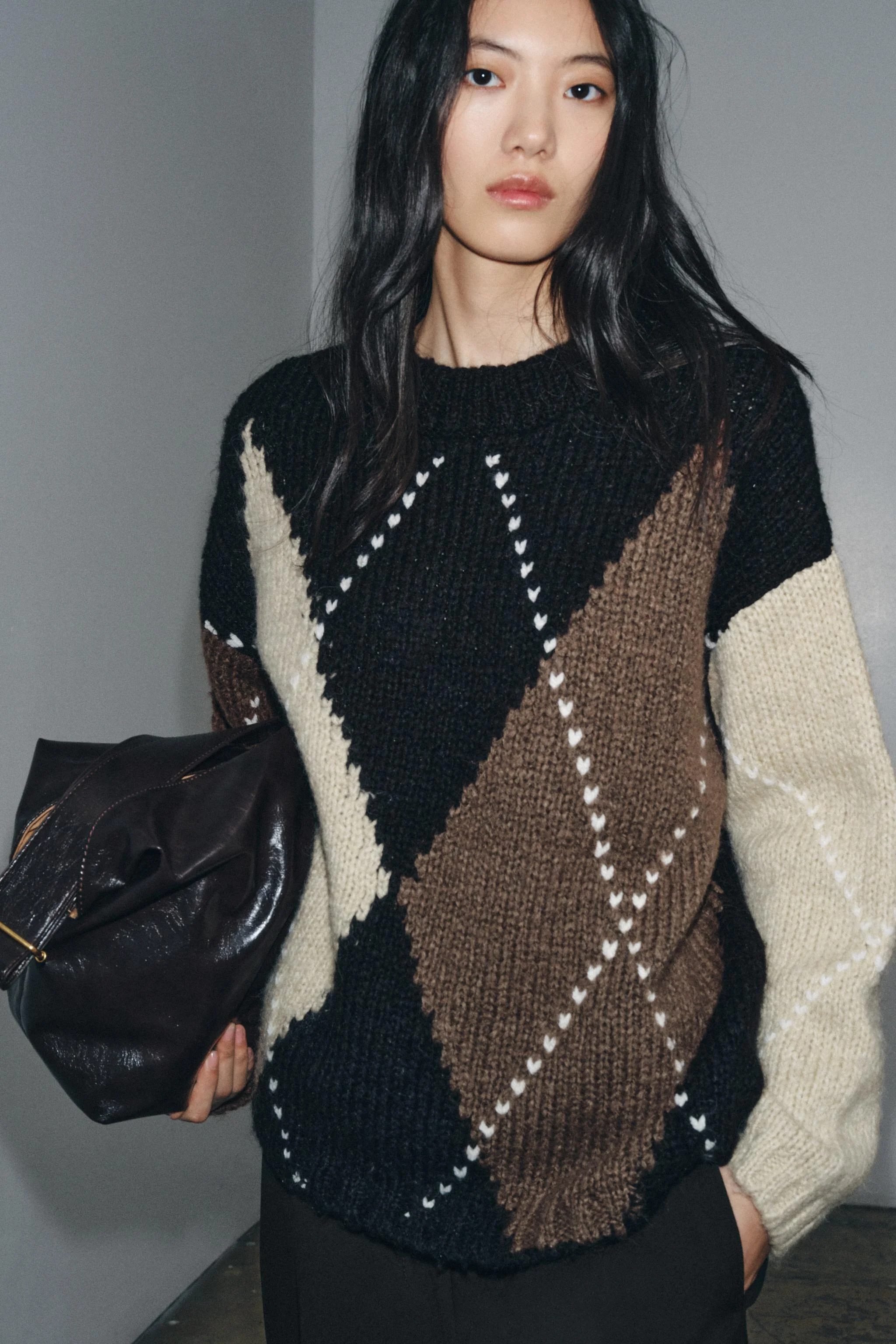 پلیور بافت الماسی پلیور بافت الماسی