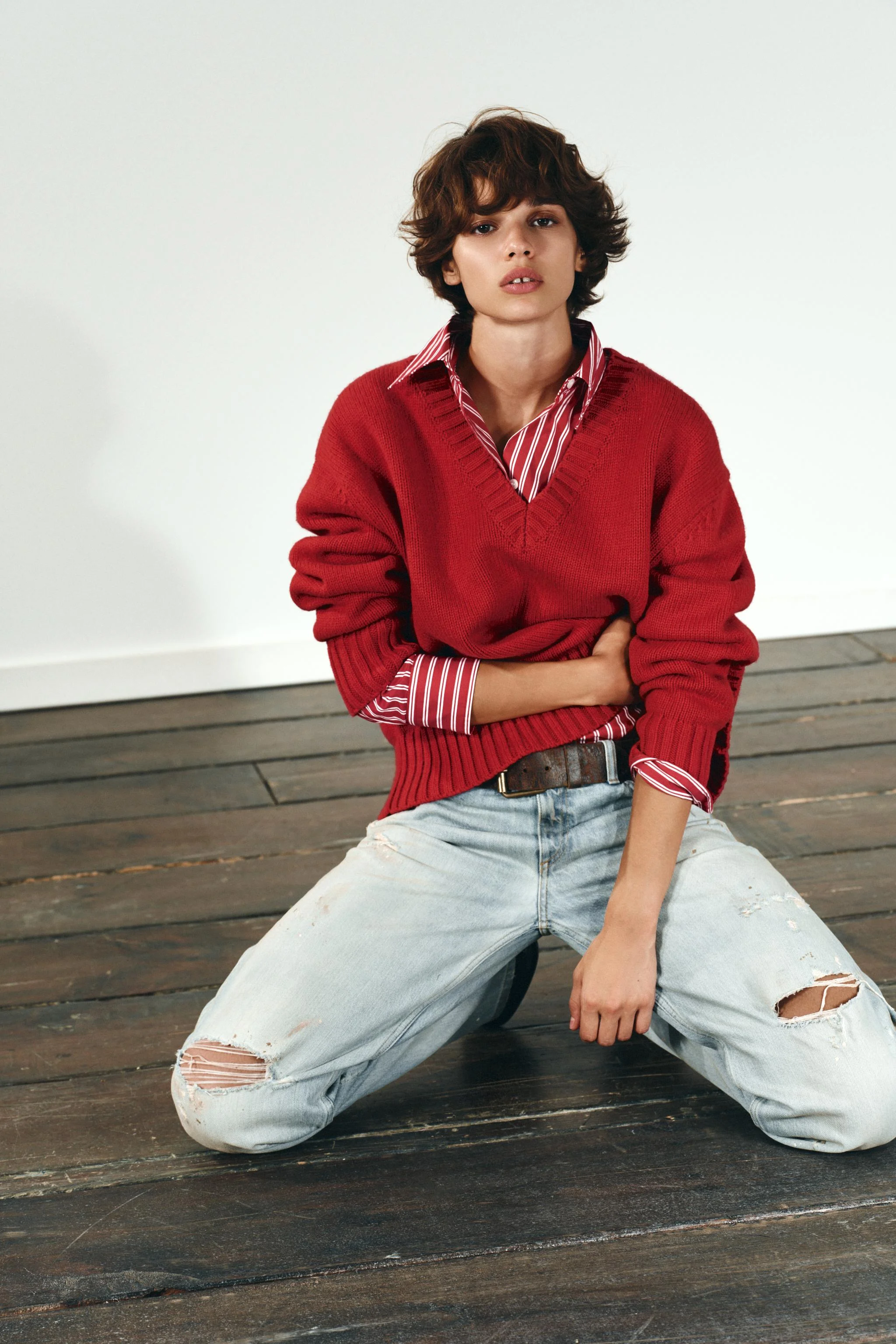 پلیور بافتنی بزرگ پلیور بافتنی بزرگ