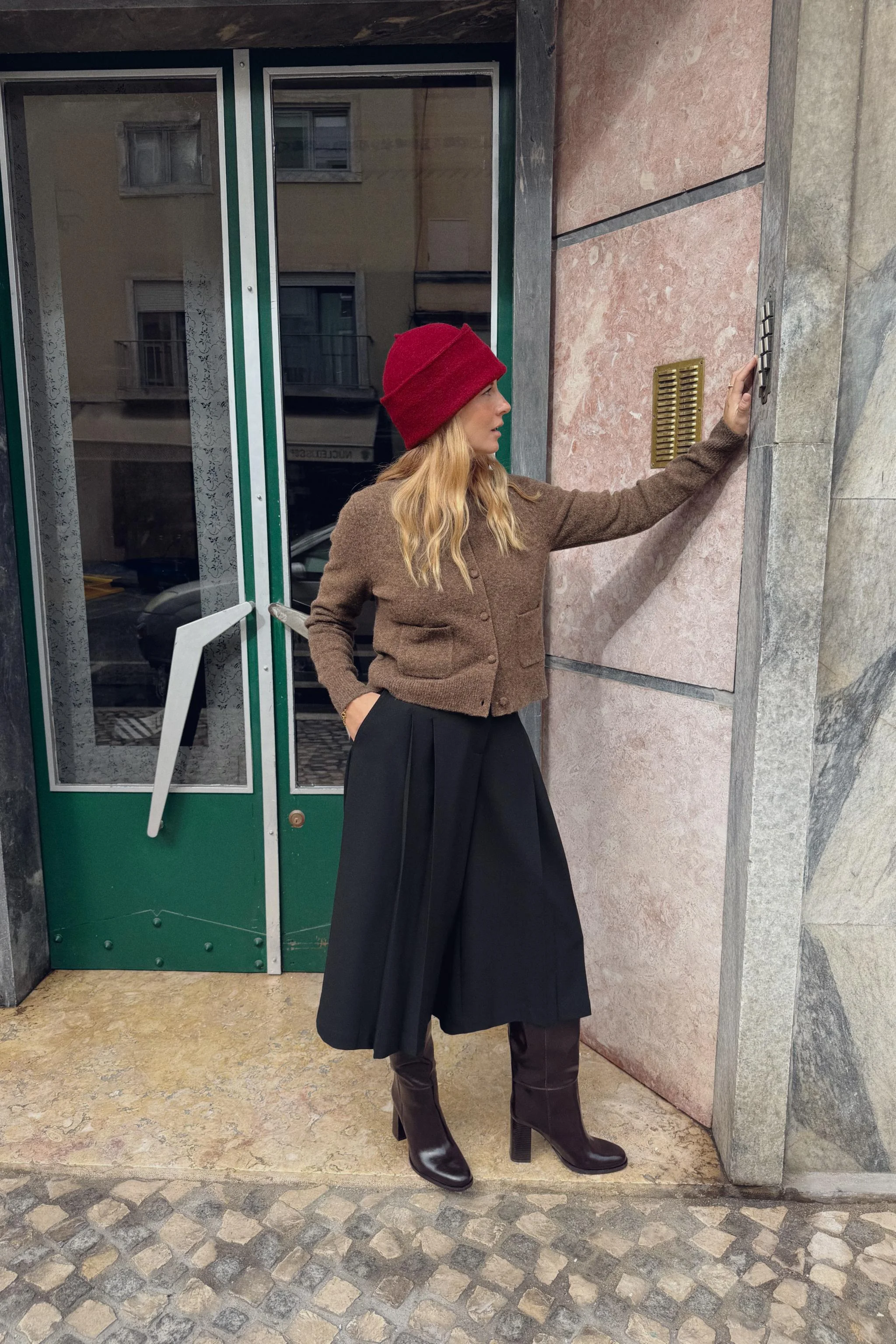 ژاکت بافتنی دکمه دار