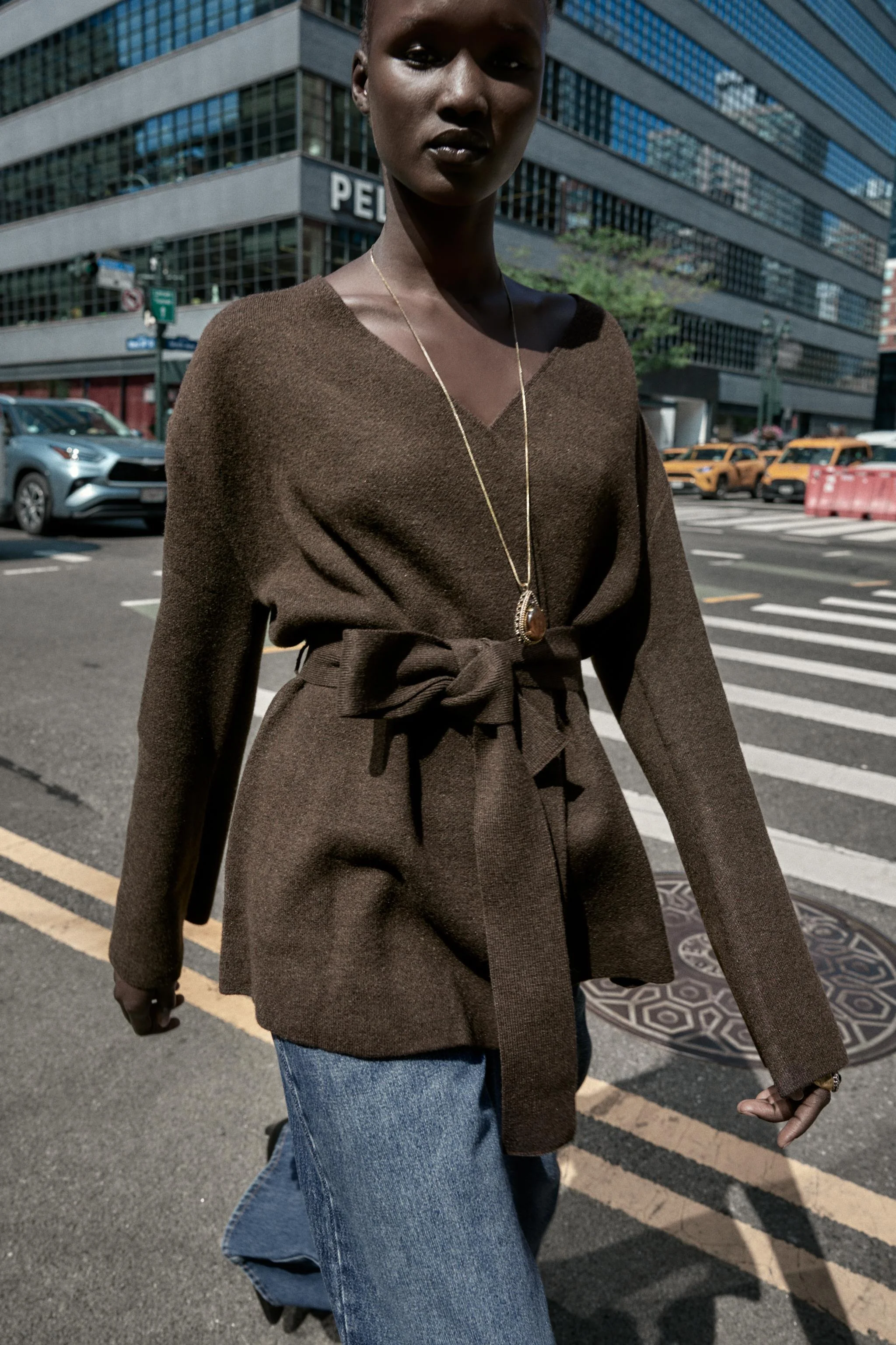 کاردیگان بافتنی کمربند دار کاردیگان بافتنی کمربند دار