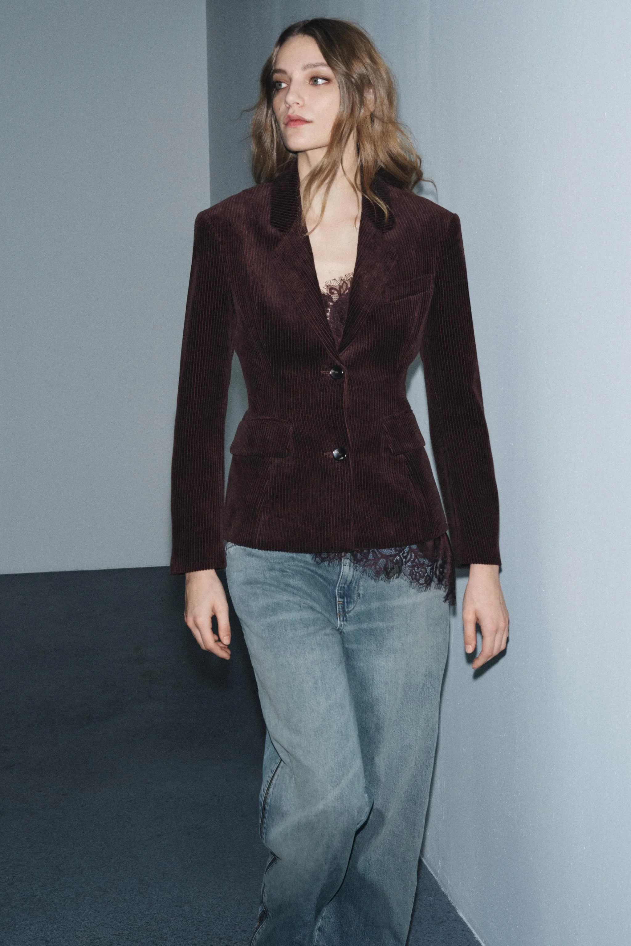 کت تک مخملی کبریتی ZW COLLECTION کت تک مخملی کبریتی ZW COLLECTION