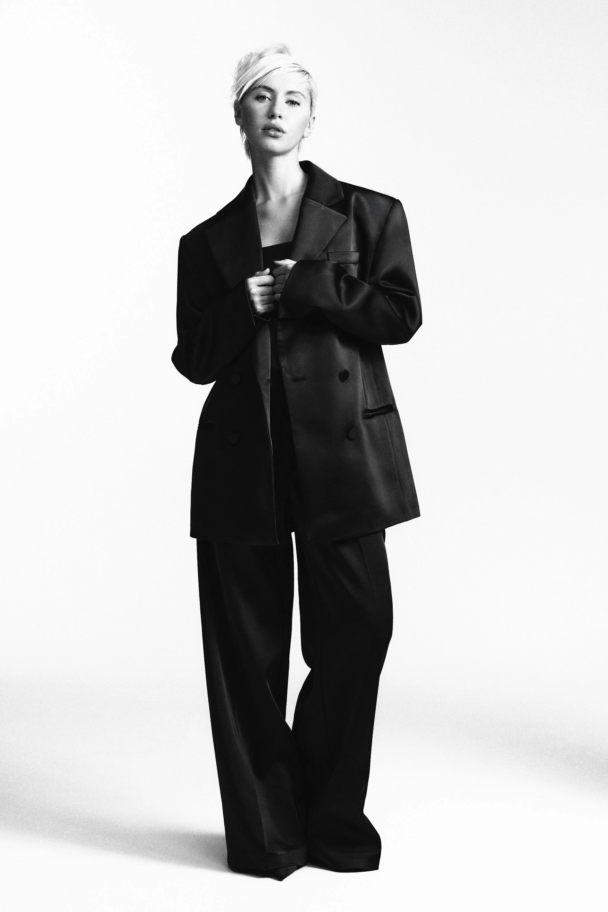 کت تک جیب دار ساتن کت تک جیب دار ساتن