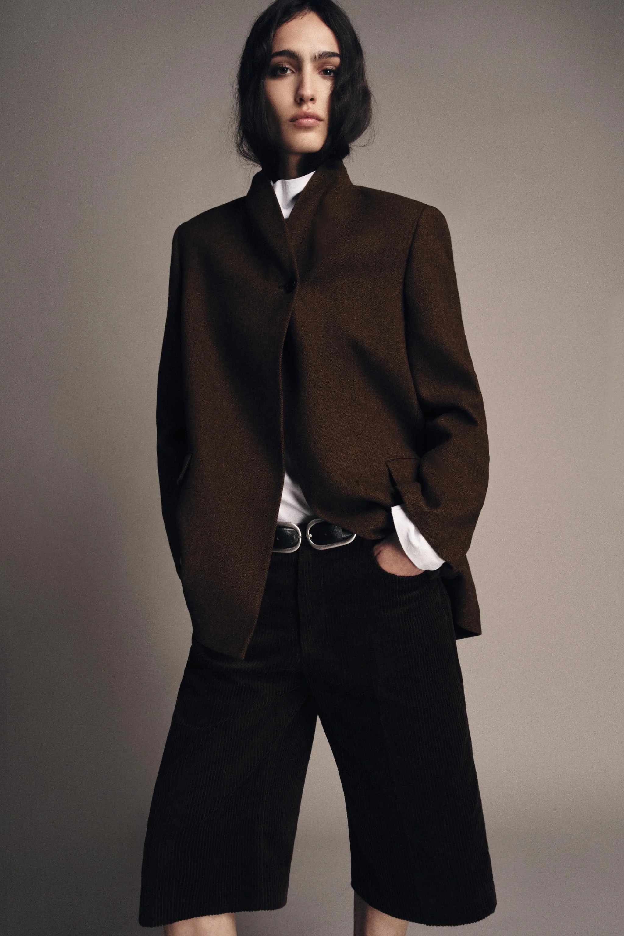 کت تک زنانه بافت پشم جناغی ZW COLLECTION