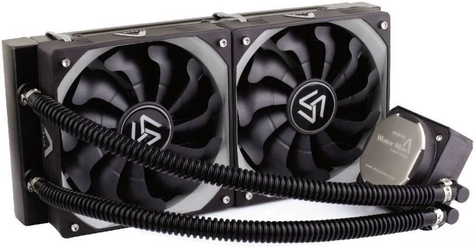 خنک کننده مایع پردازنده ALSEYE با دو فن 120 میلی متری 1800 دور در دقیقه، رادیاتور آلومینیومی، پمپ SATA بلوک خنک کننده مسی (Water Max240) | AS-Watermax240-0012