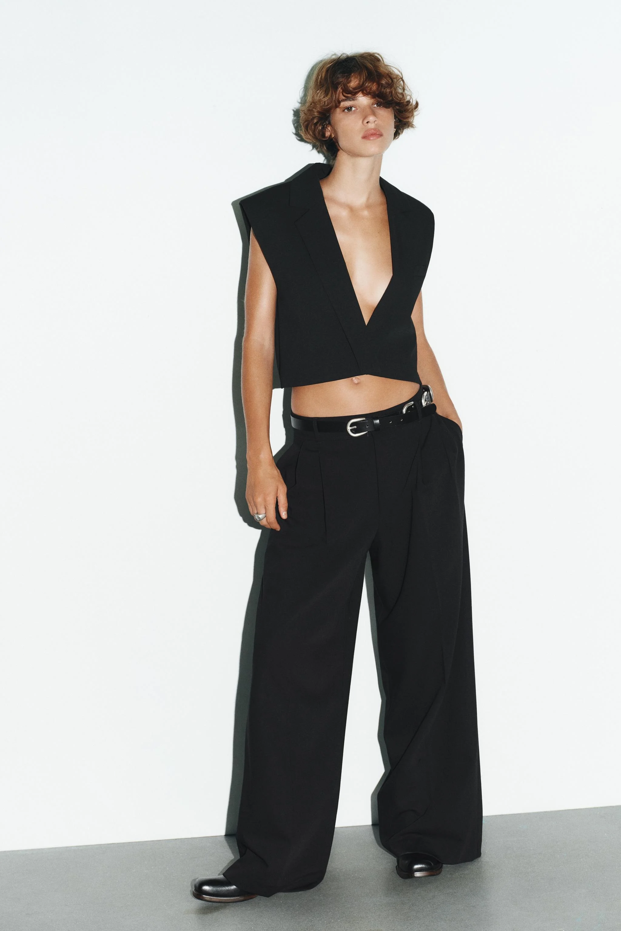 جلیقه کوتاه یقه برگردان