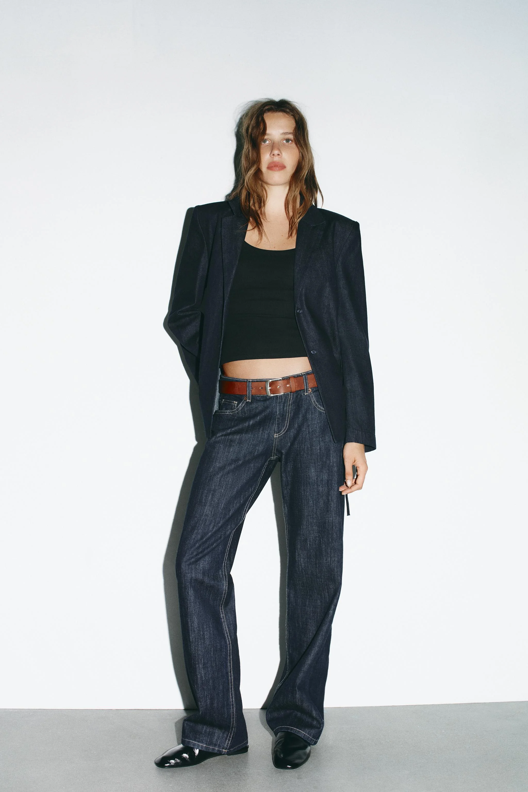 کت بلیزر پیراهنی با کمربند