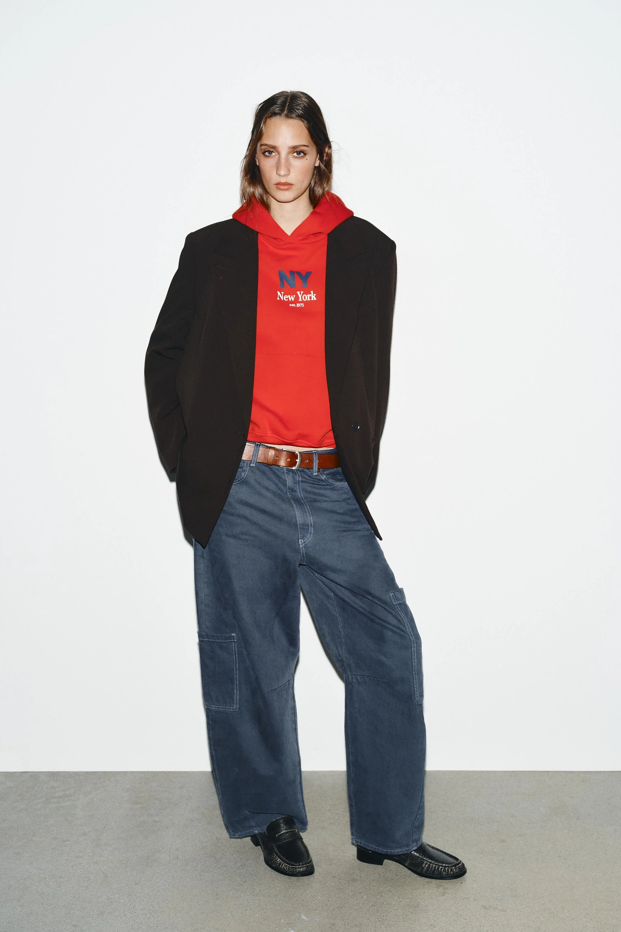 بلیزر اورسایز دکمه دوبل