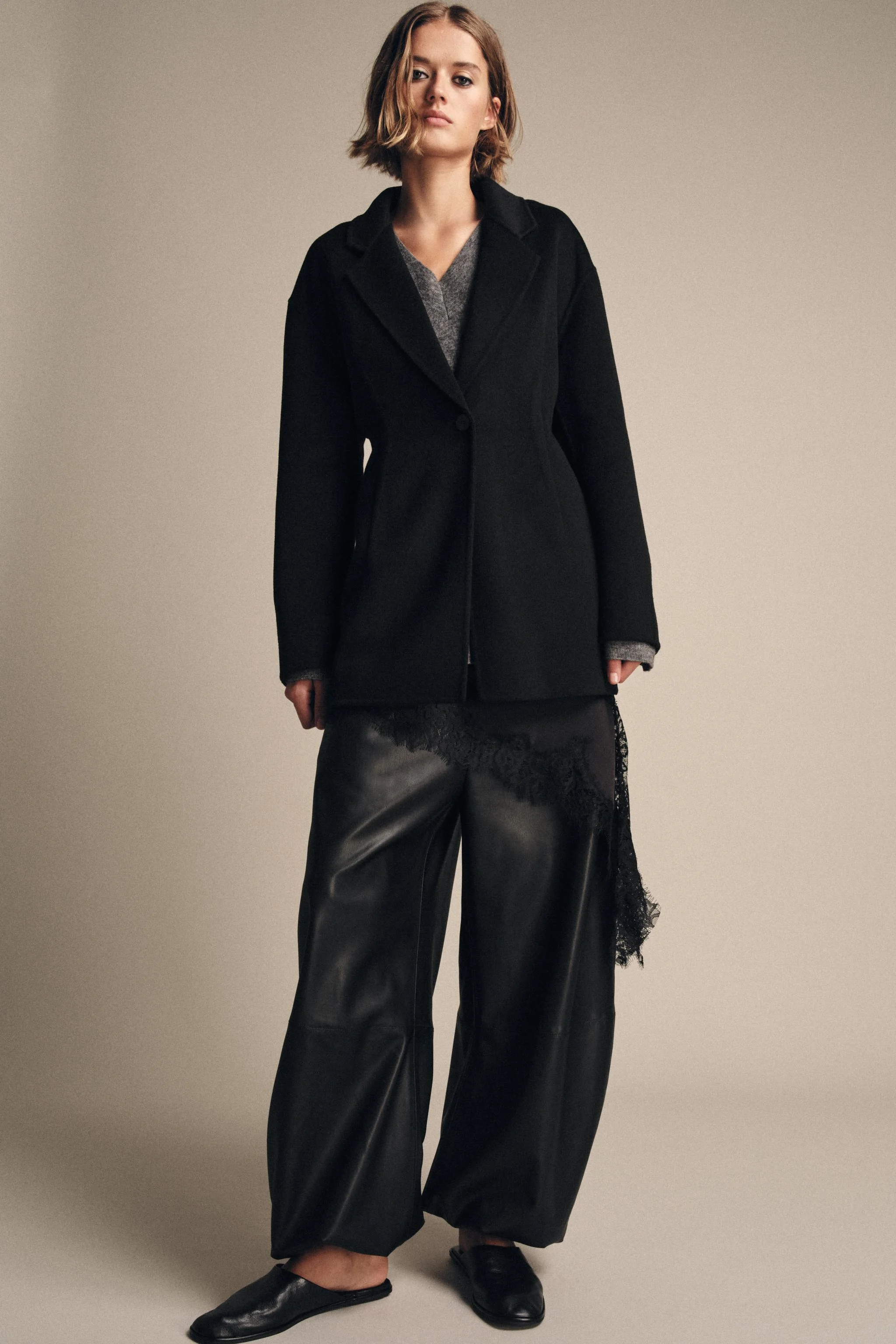 کت تک زنانه بافت پشمی