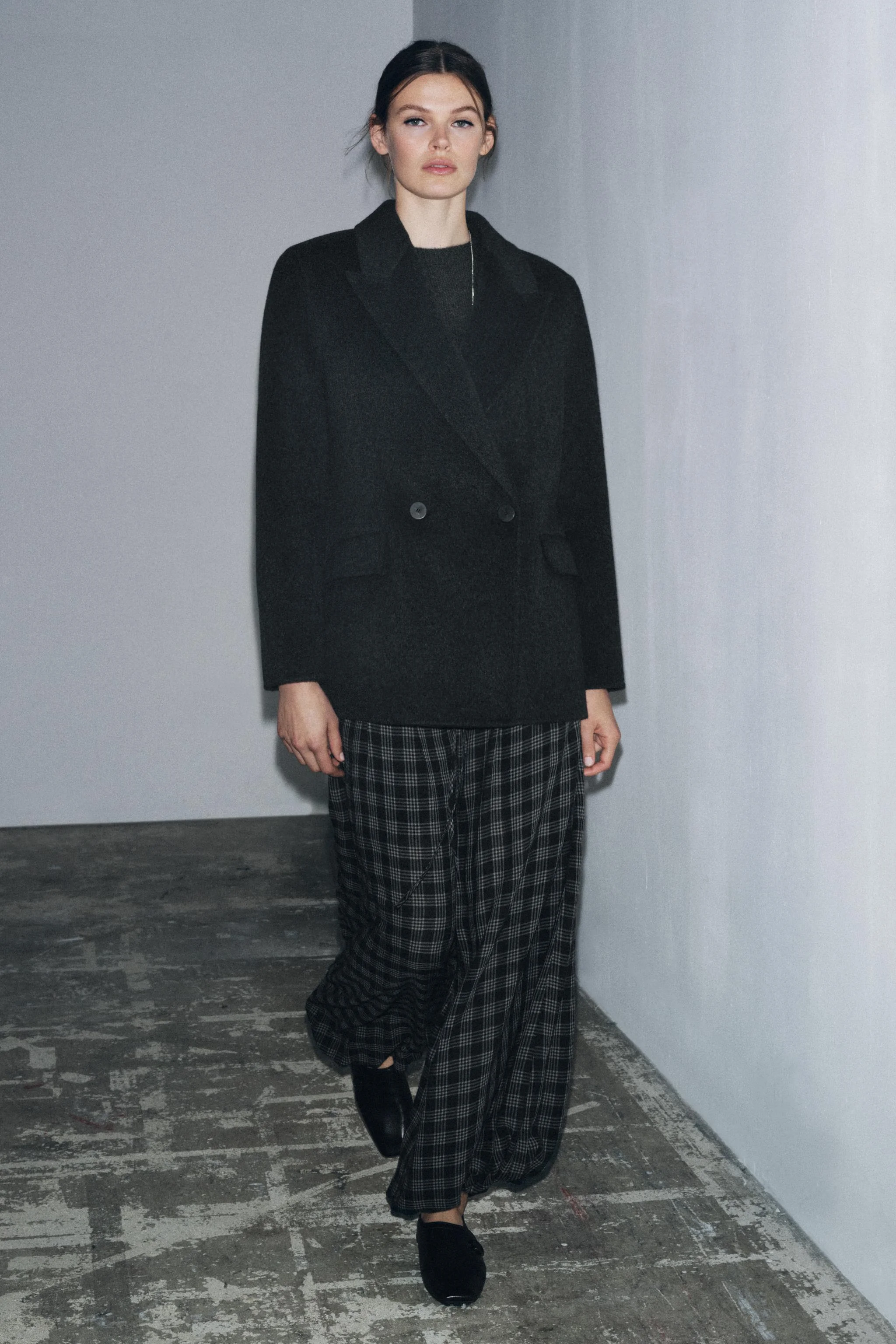 کت بلیزر دو سینه از ترکیب پشم ZW COLLECTION