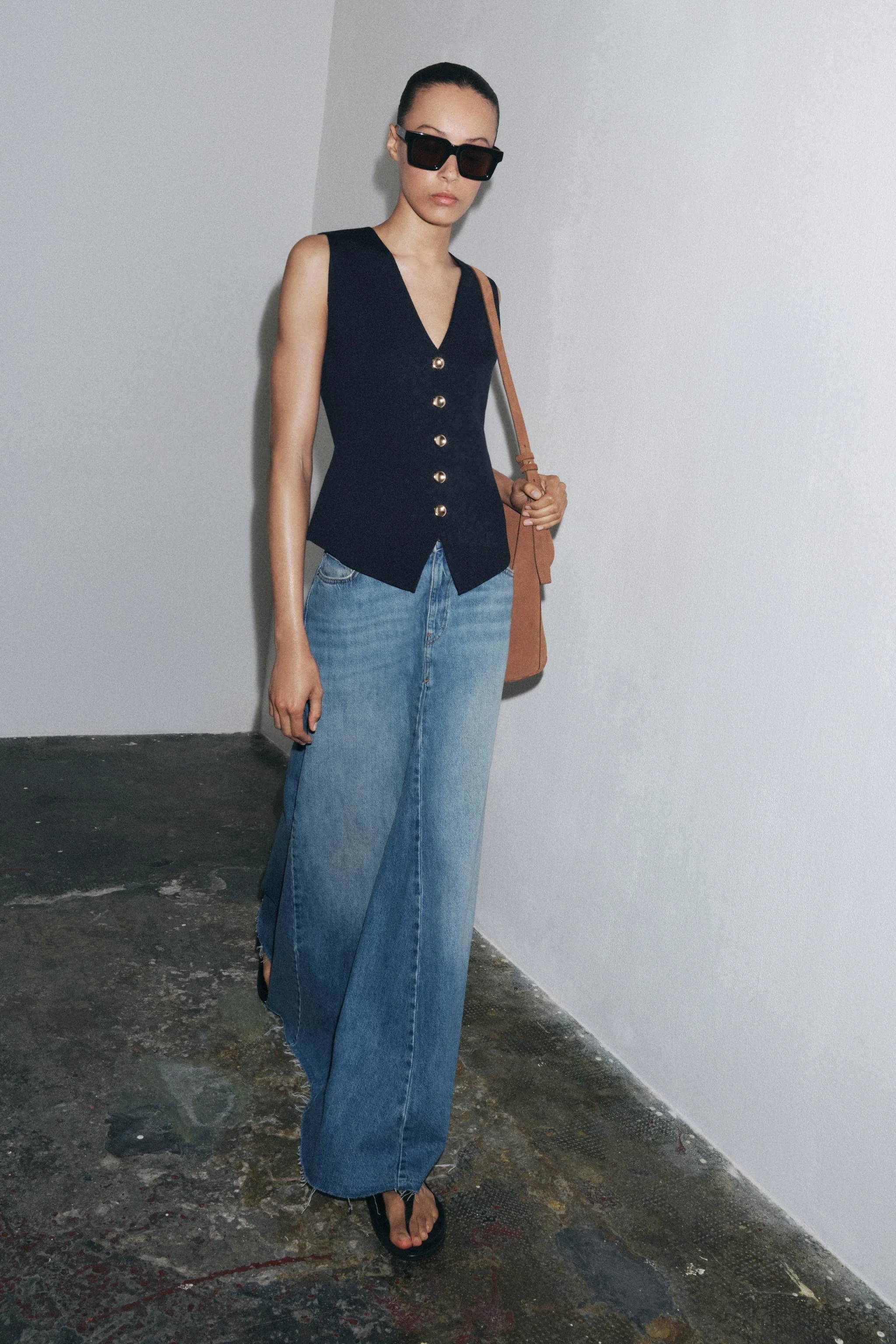 جلیقه بافت ساده