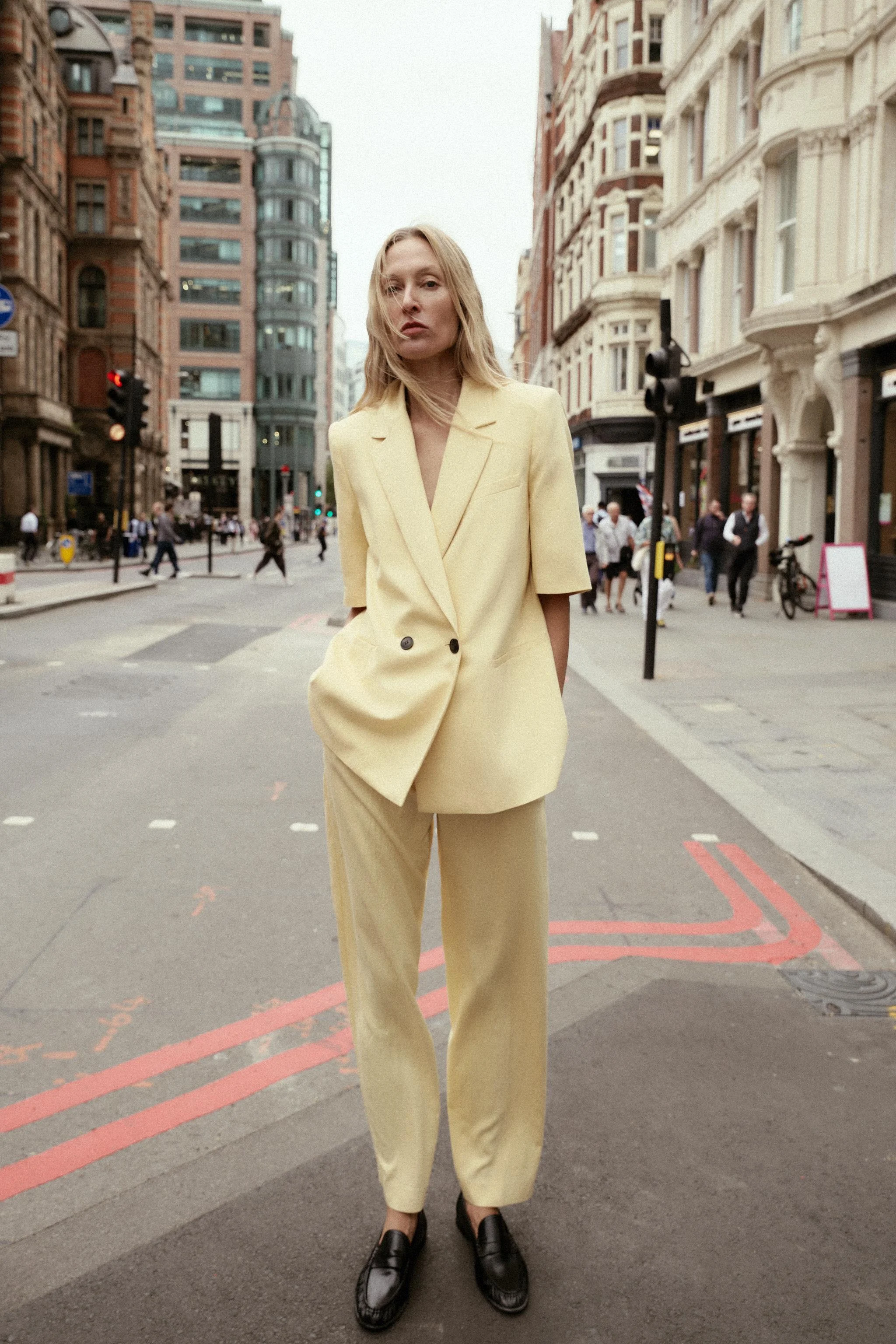 کت تک آستین کوتاه با بافت خاص