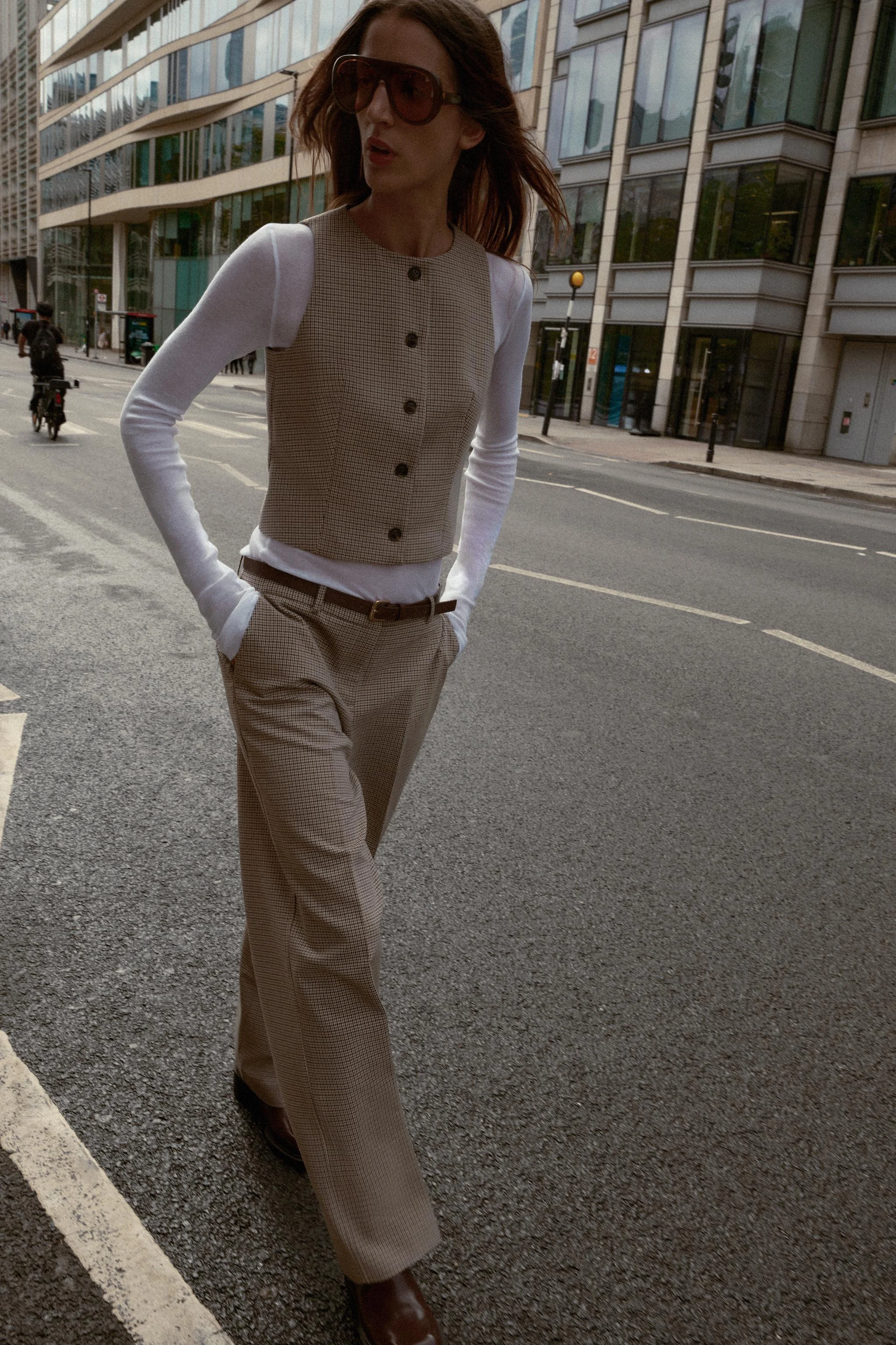 جلیقه طرح دار