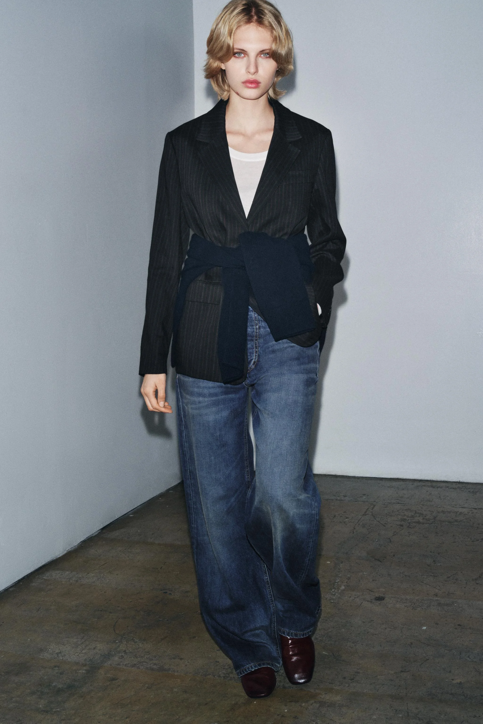 کت بلیزر راه راه ZW کالکشن نسخه محدود کت بلیزر راه راه ZW کالکشن نسخه محدود