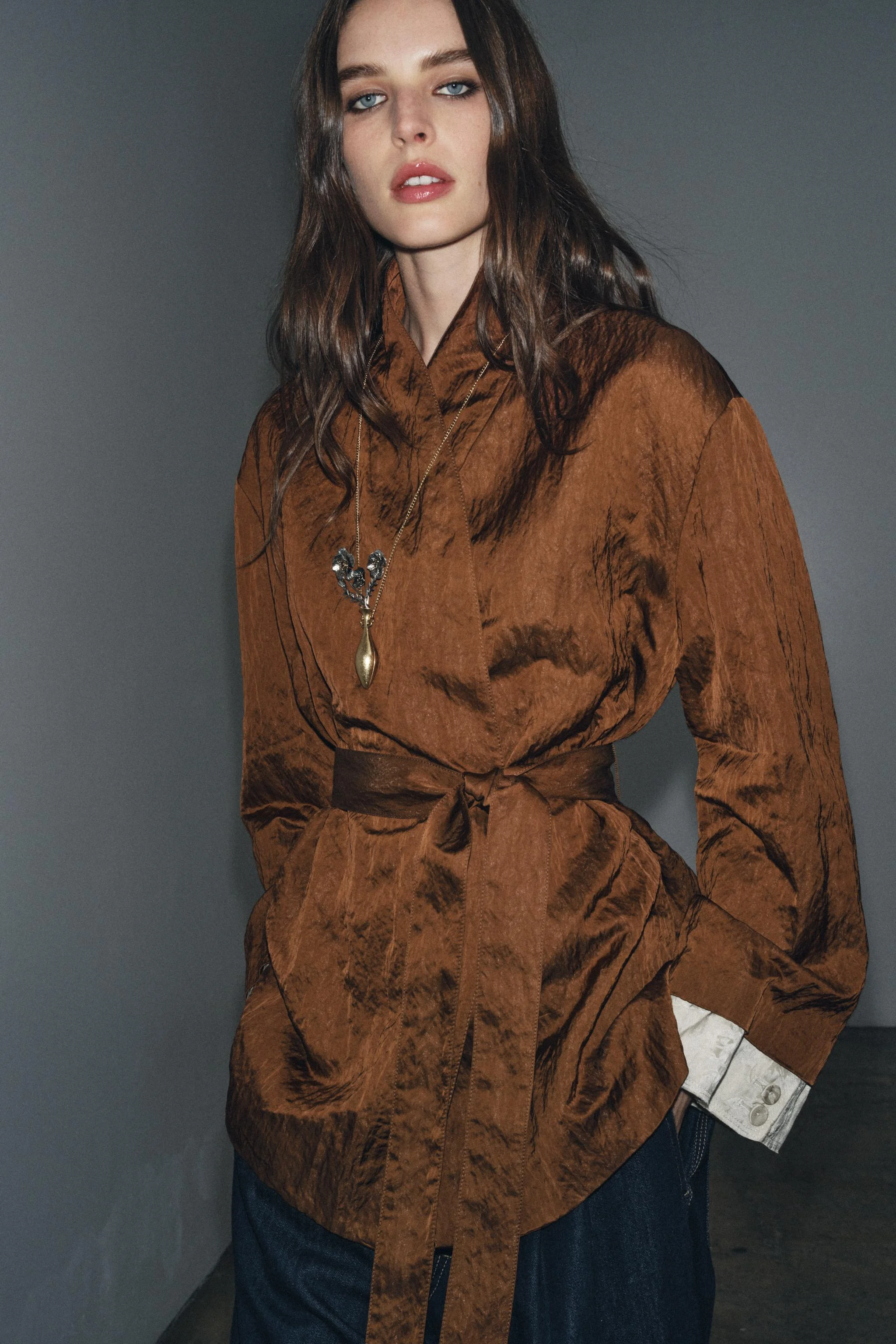 کت کیمونویی ژاکارد ZW COLLECTION