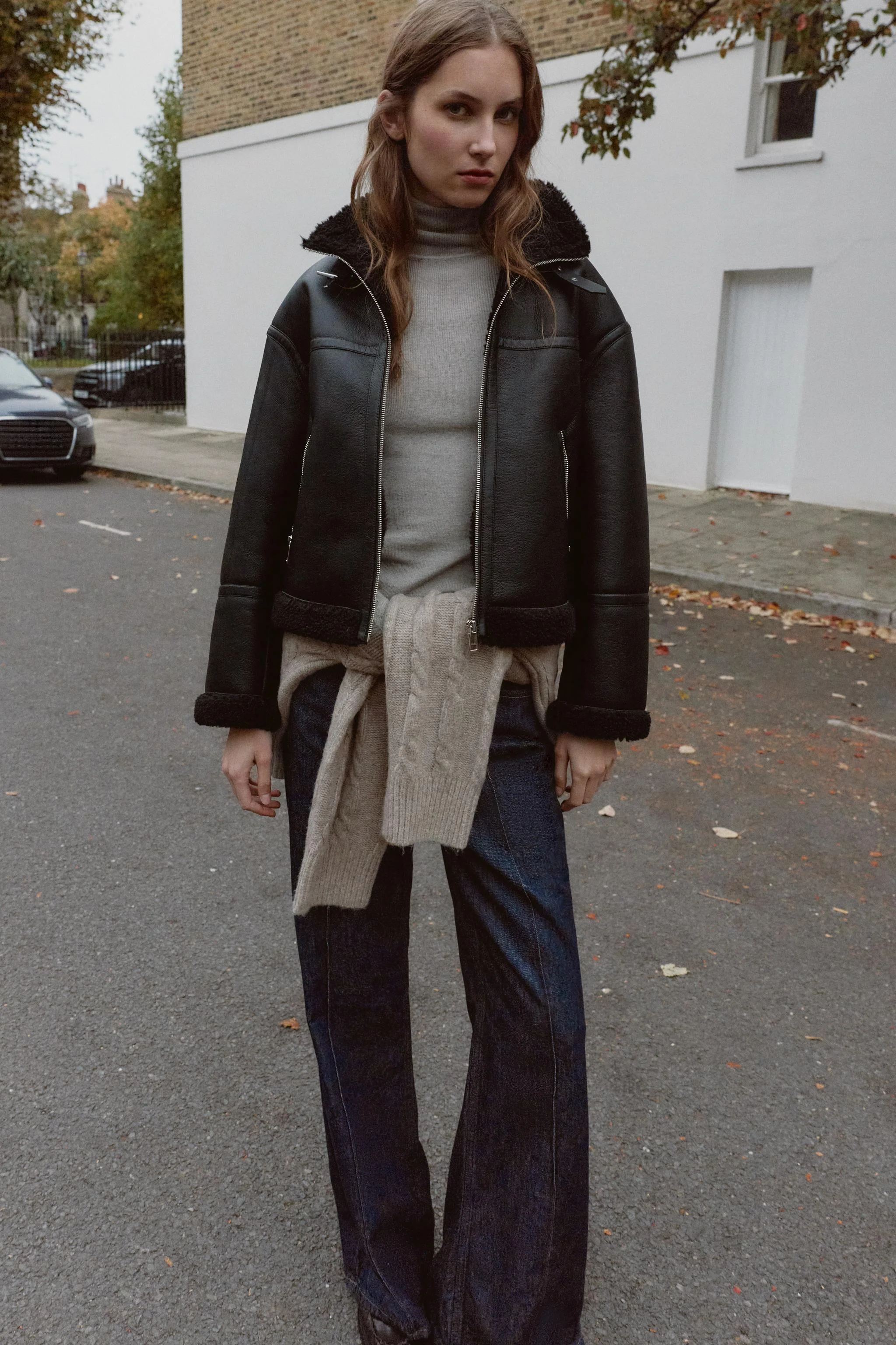 ژاکت دو رو طرح پوست بره