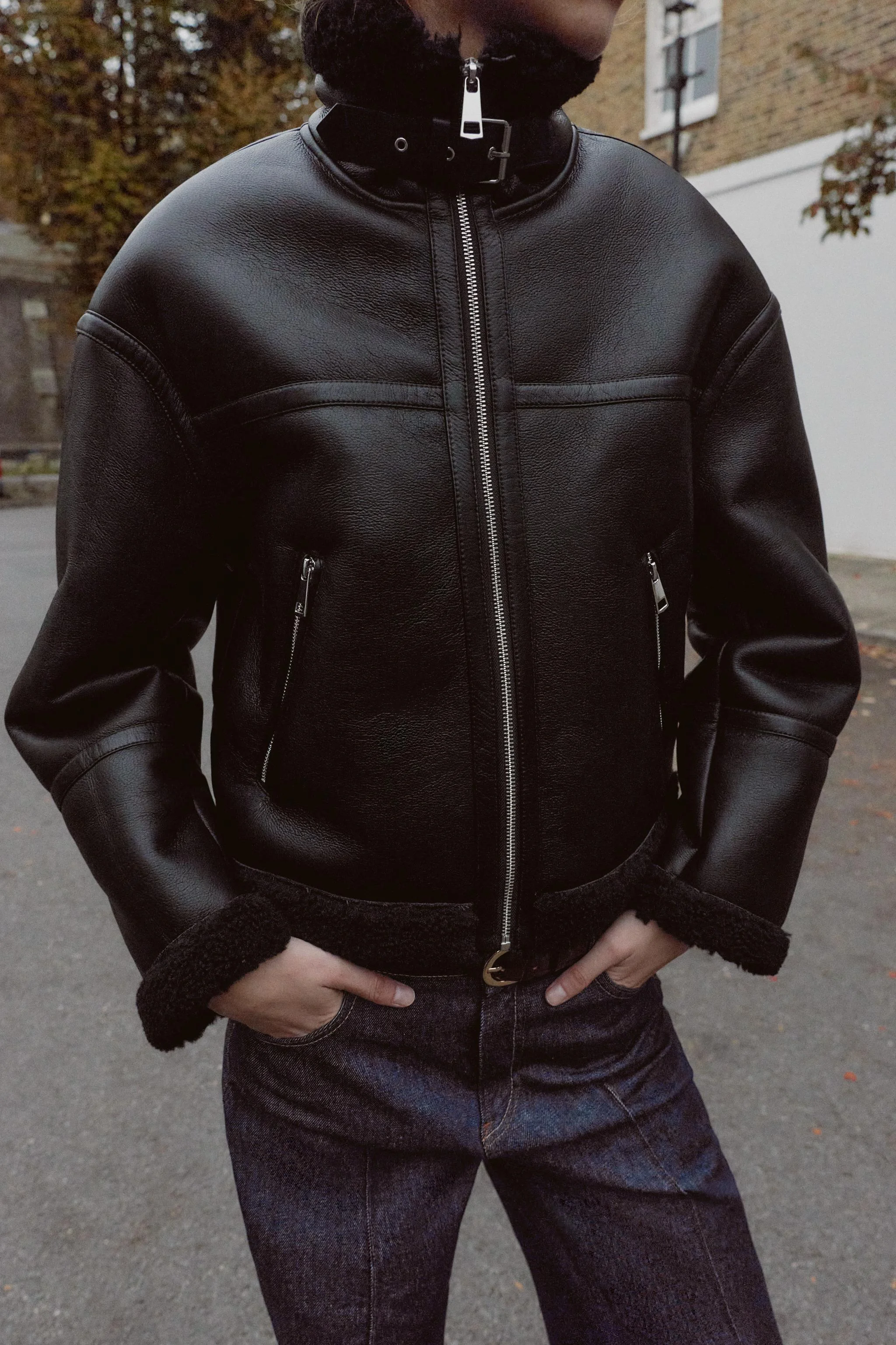 ژاکت دو رو طرح پوست بره