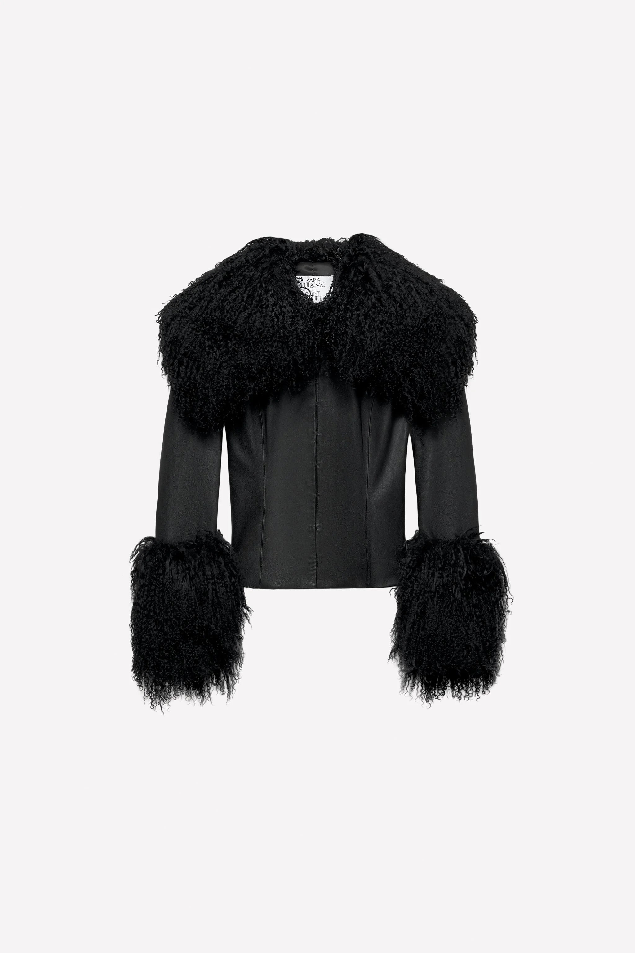 کت چرمی فیت تن مجموعه زارا