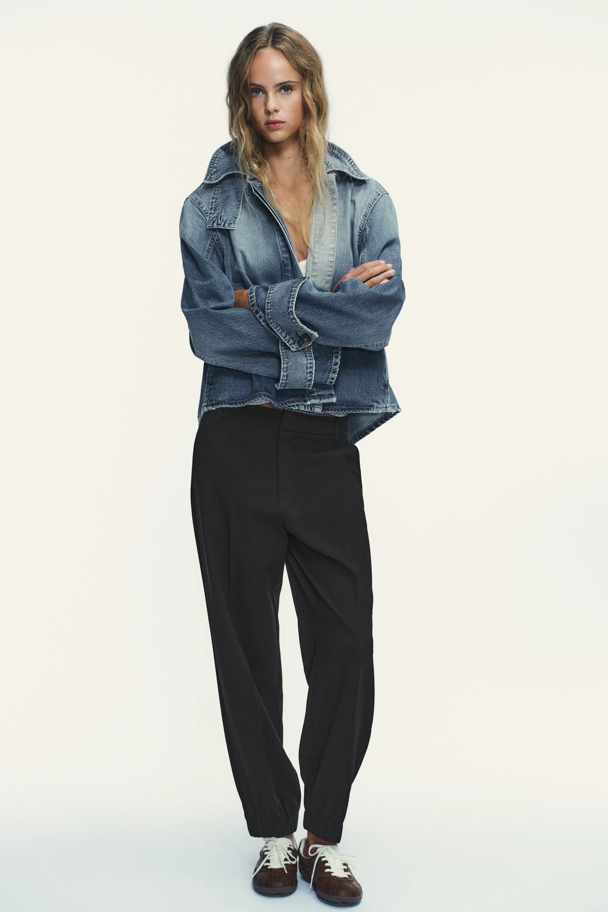 کت جین یقه ایستاده