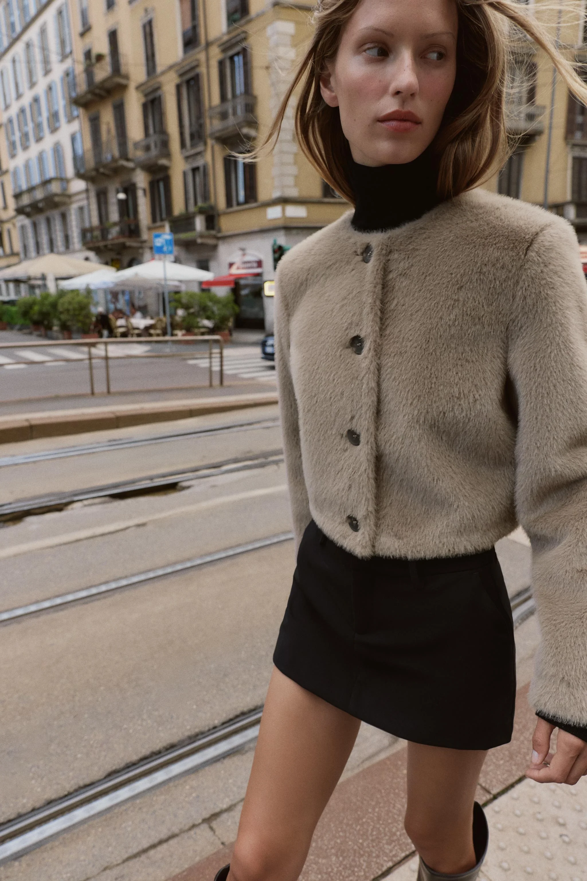 کت کوتاه خز مصنوعی کت کوتاه خز مصنوعی