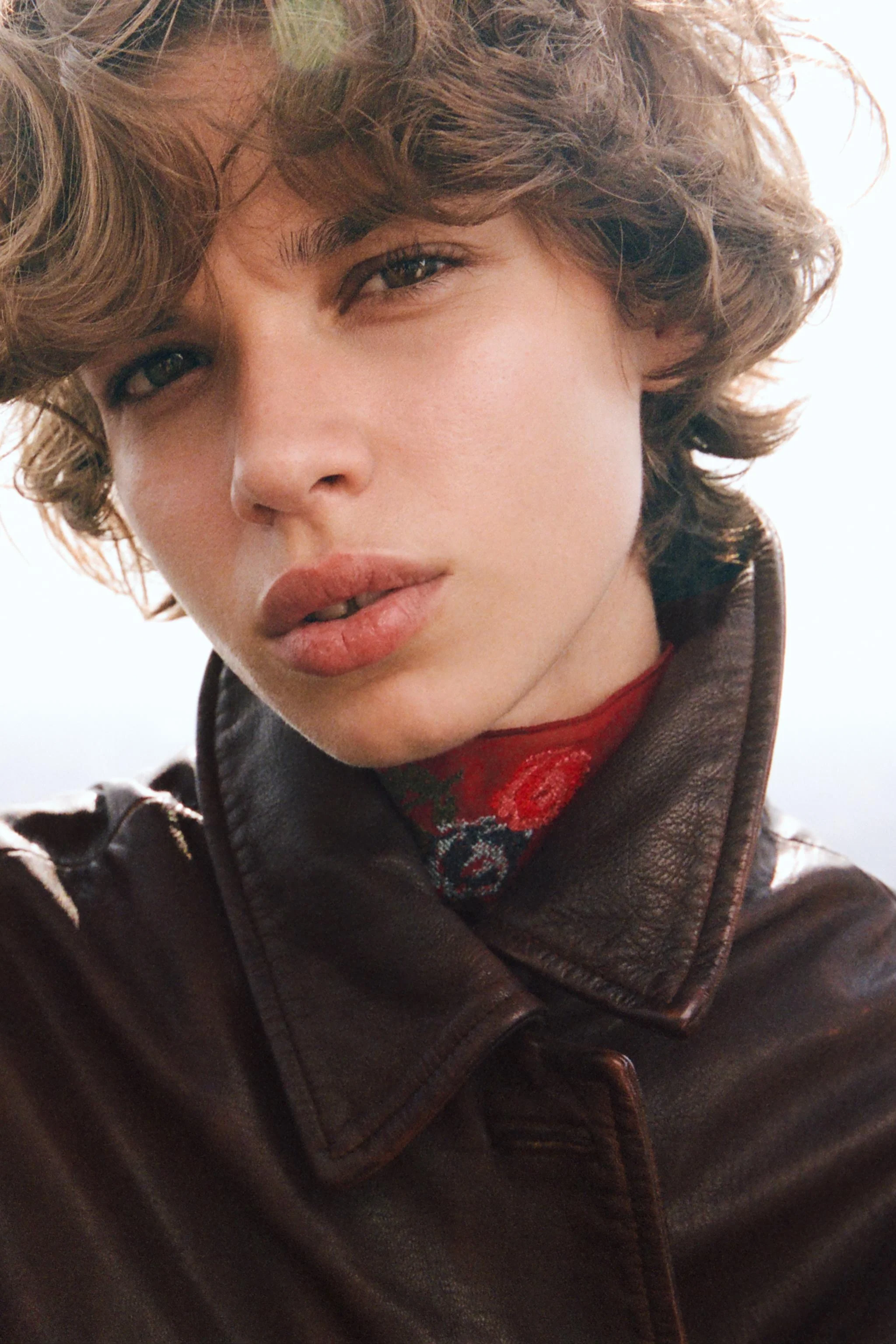 کت چرمی با افکت شسته شده