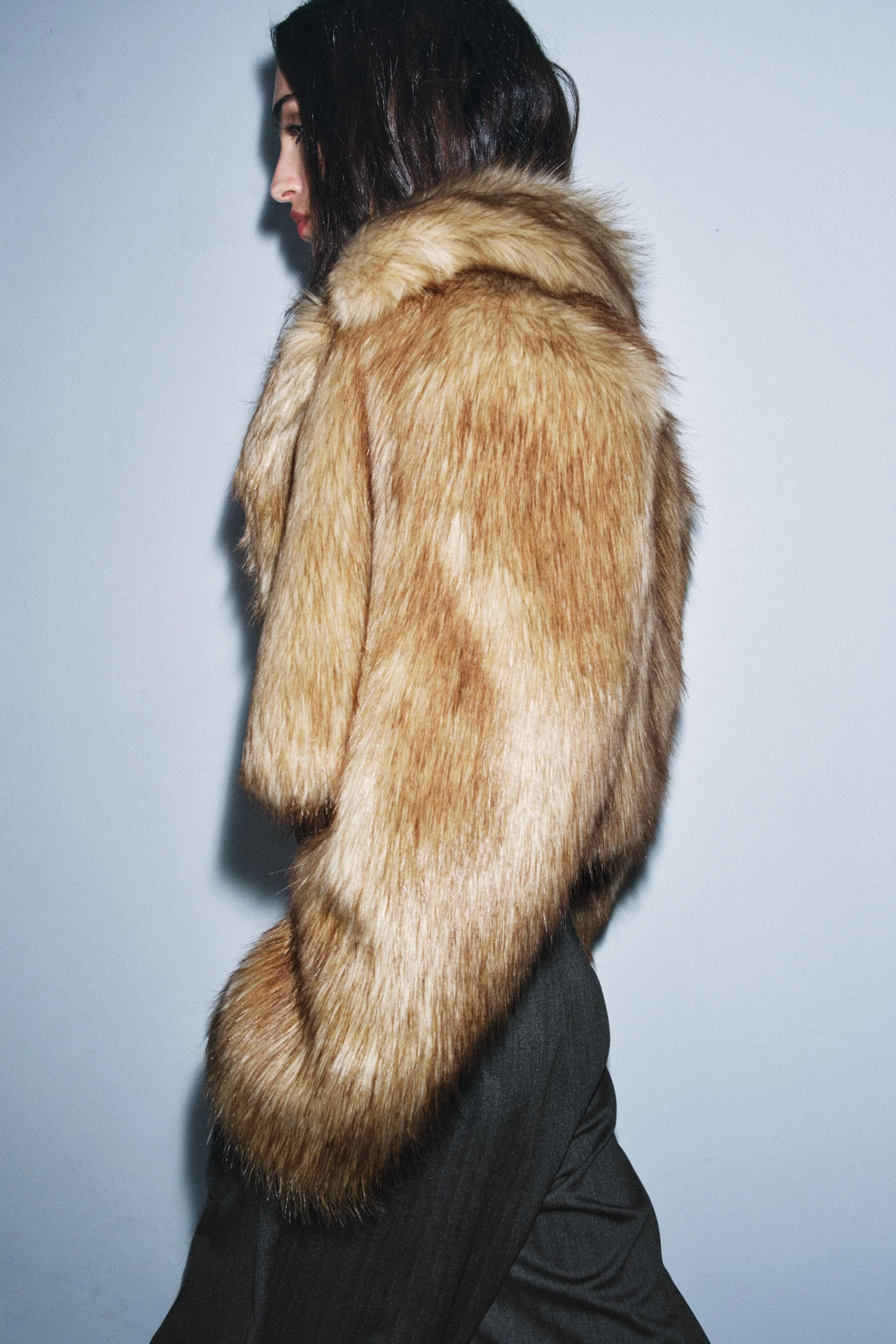 کت کوتاه خز مصنوعی ZW COLLECTION