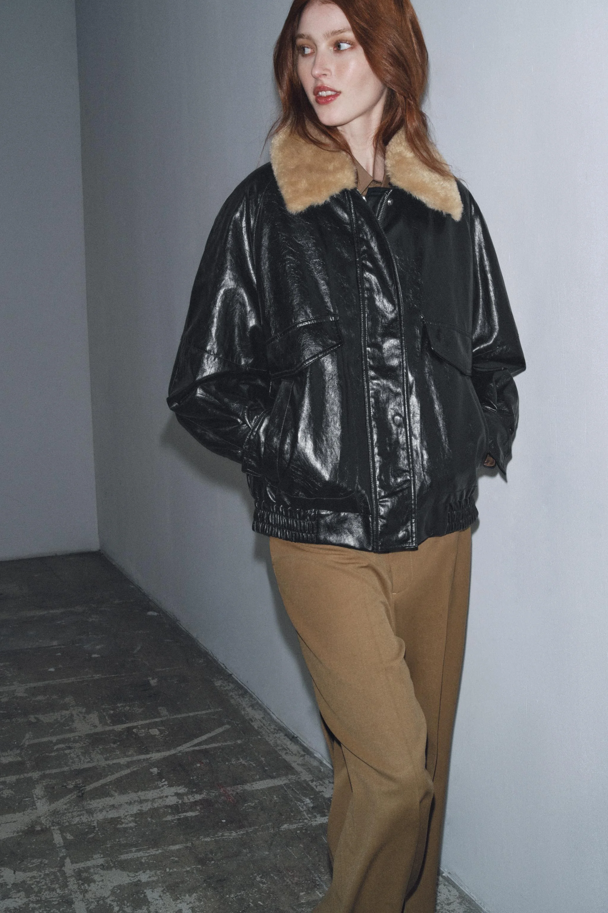 کت یقه خز مصنوعی کالکشن ZW