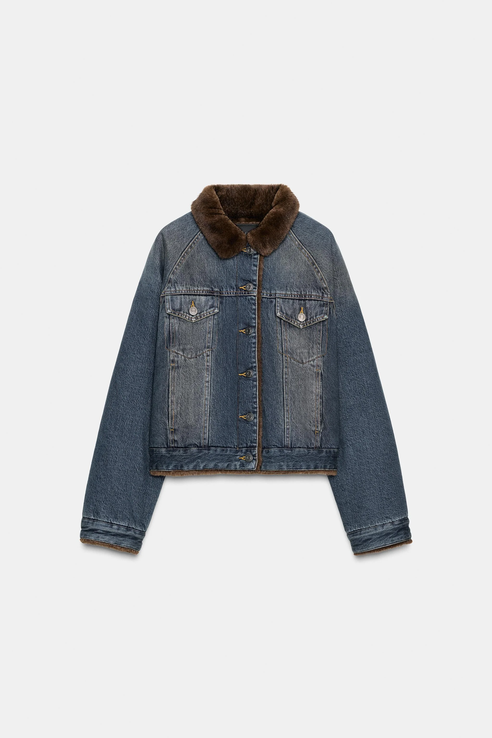 کت جین با خز مصنوعی مجموعه ZW