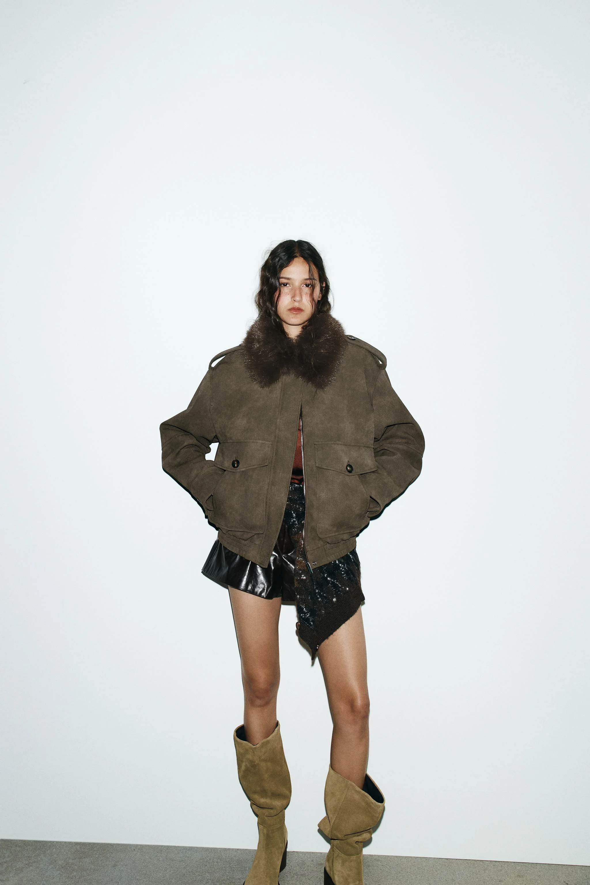 کت جیر مصنوعی با یقه جداشدنی کت جیر مصنوعی با یقه جداشدنی