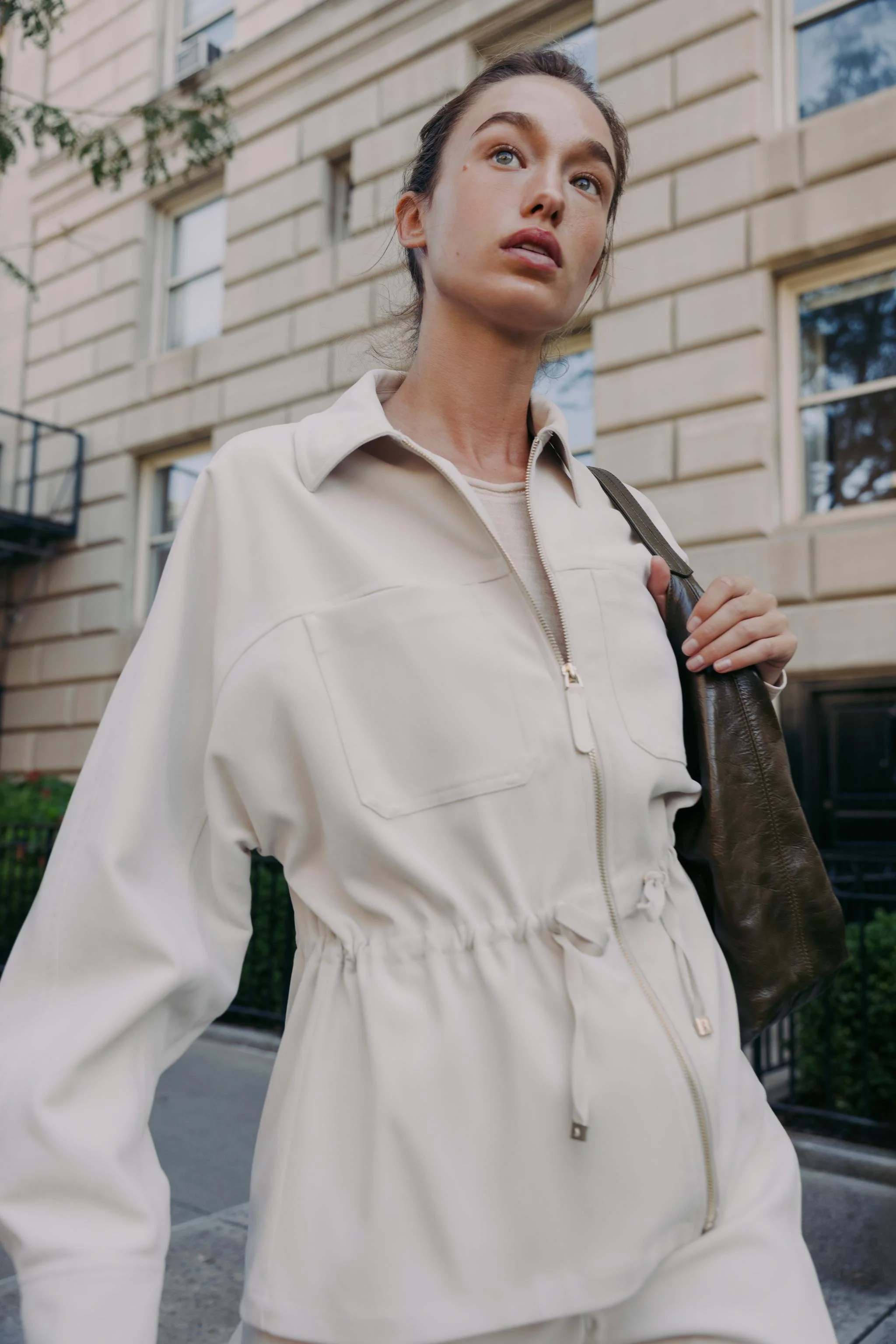 کت با کمر قابل تنظیم و جیب