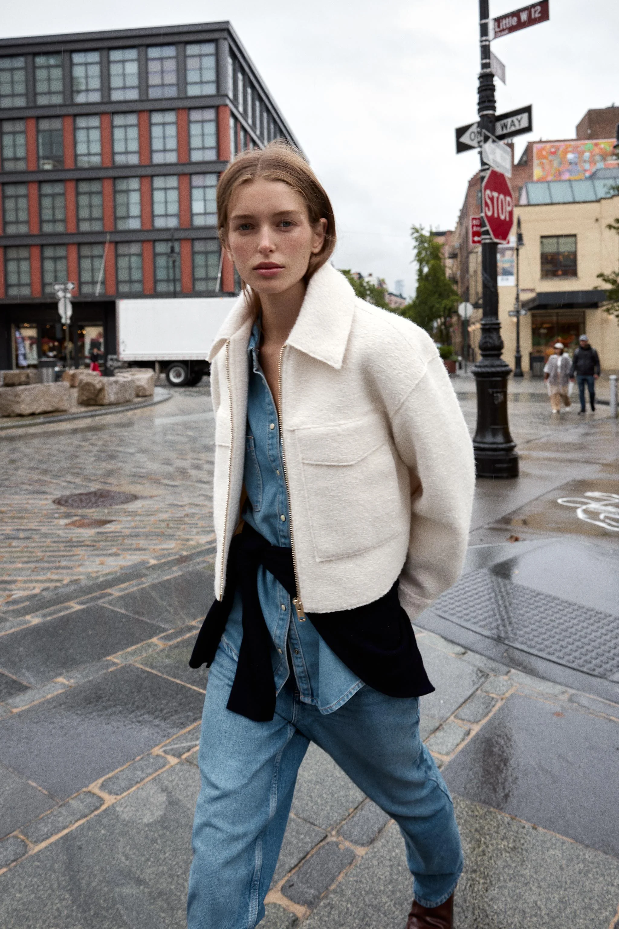 کت بوکله با جیب های پاکتی