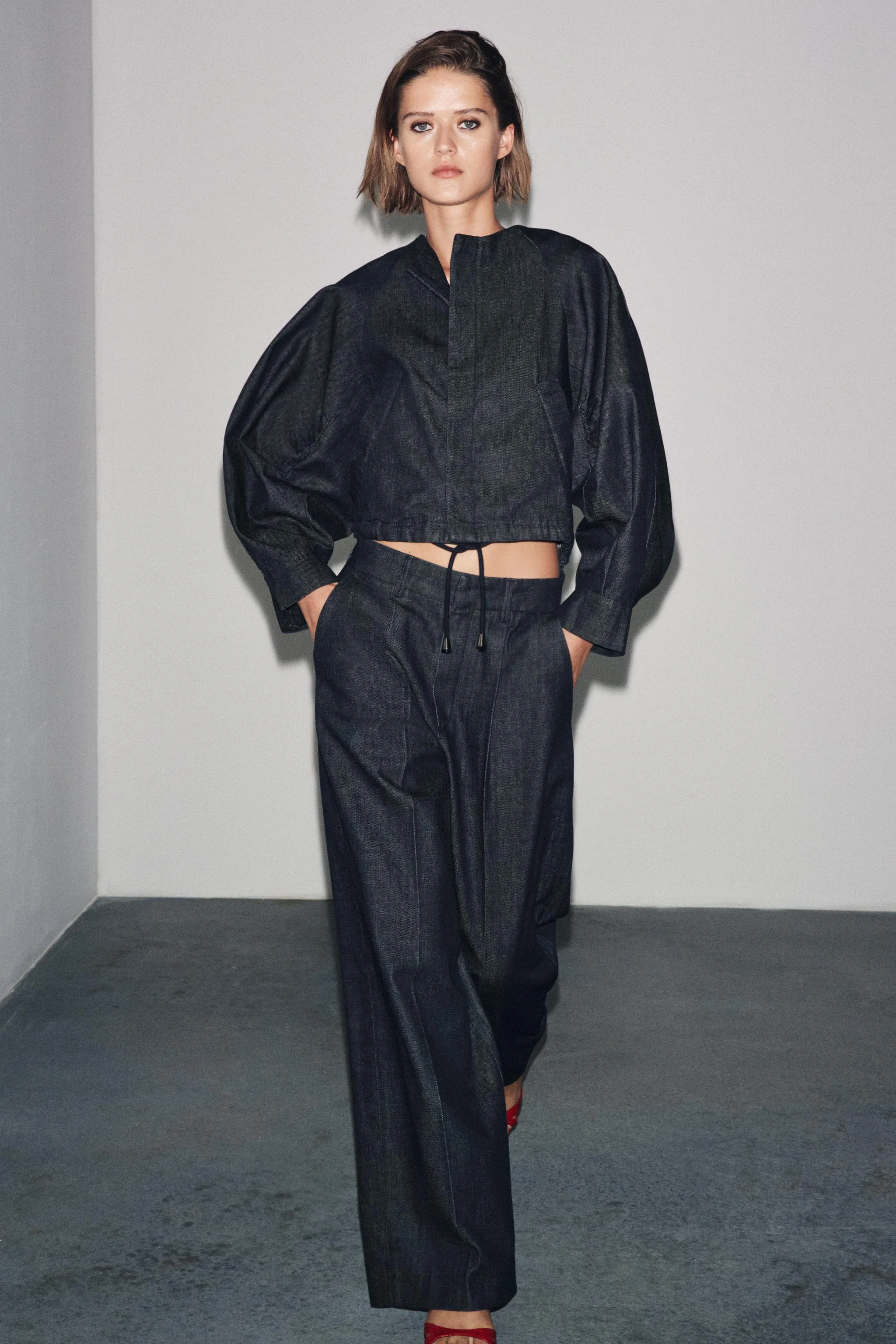 کاپشن بومبر جین پفی ZW COLLECTION