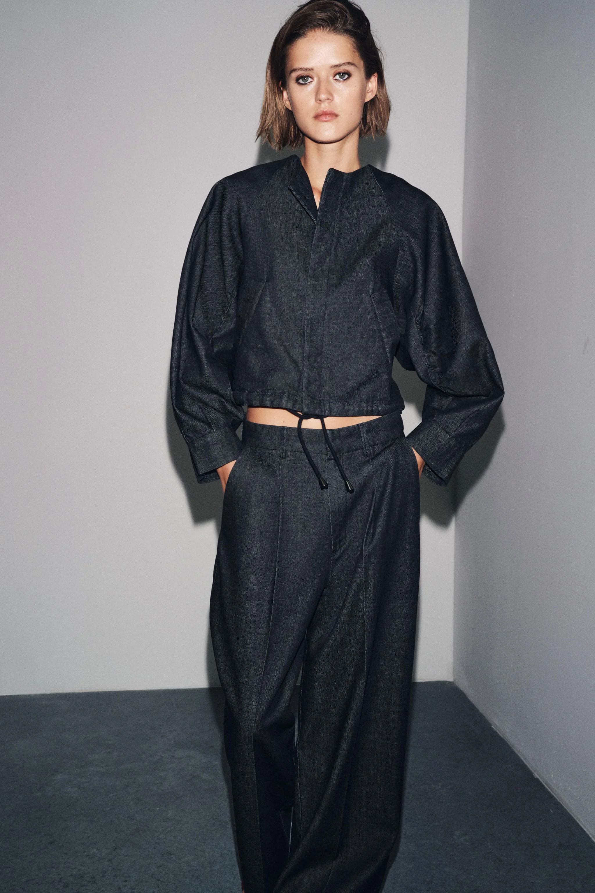 کاپشن بومبر جین پفی ZW COLLECTION