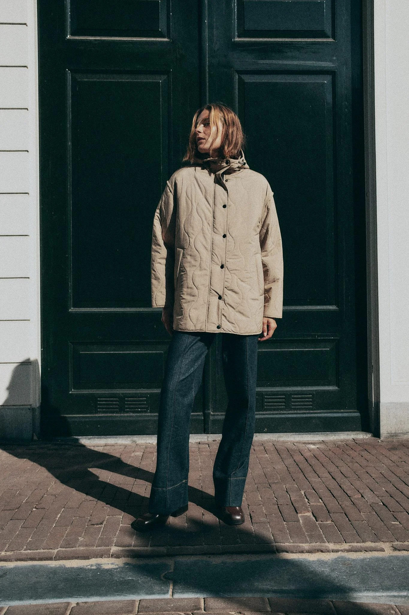 کاپشن لحافی کلاه دار ضد آب