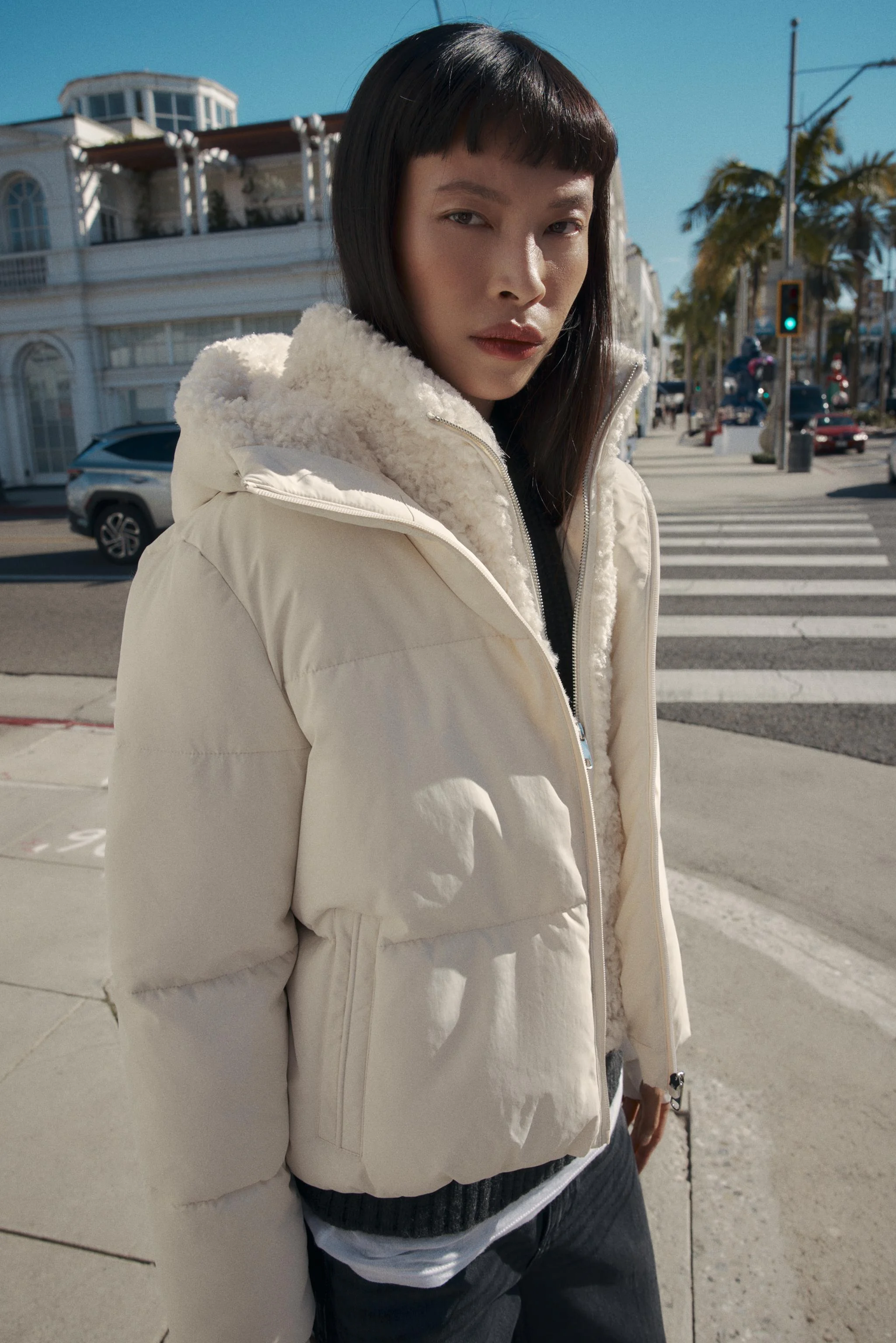 آنوراک کلاه دار پشمی مصنوعی ضد آب و ضد باد