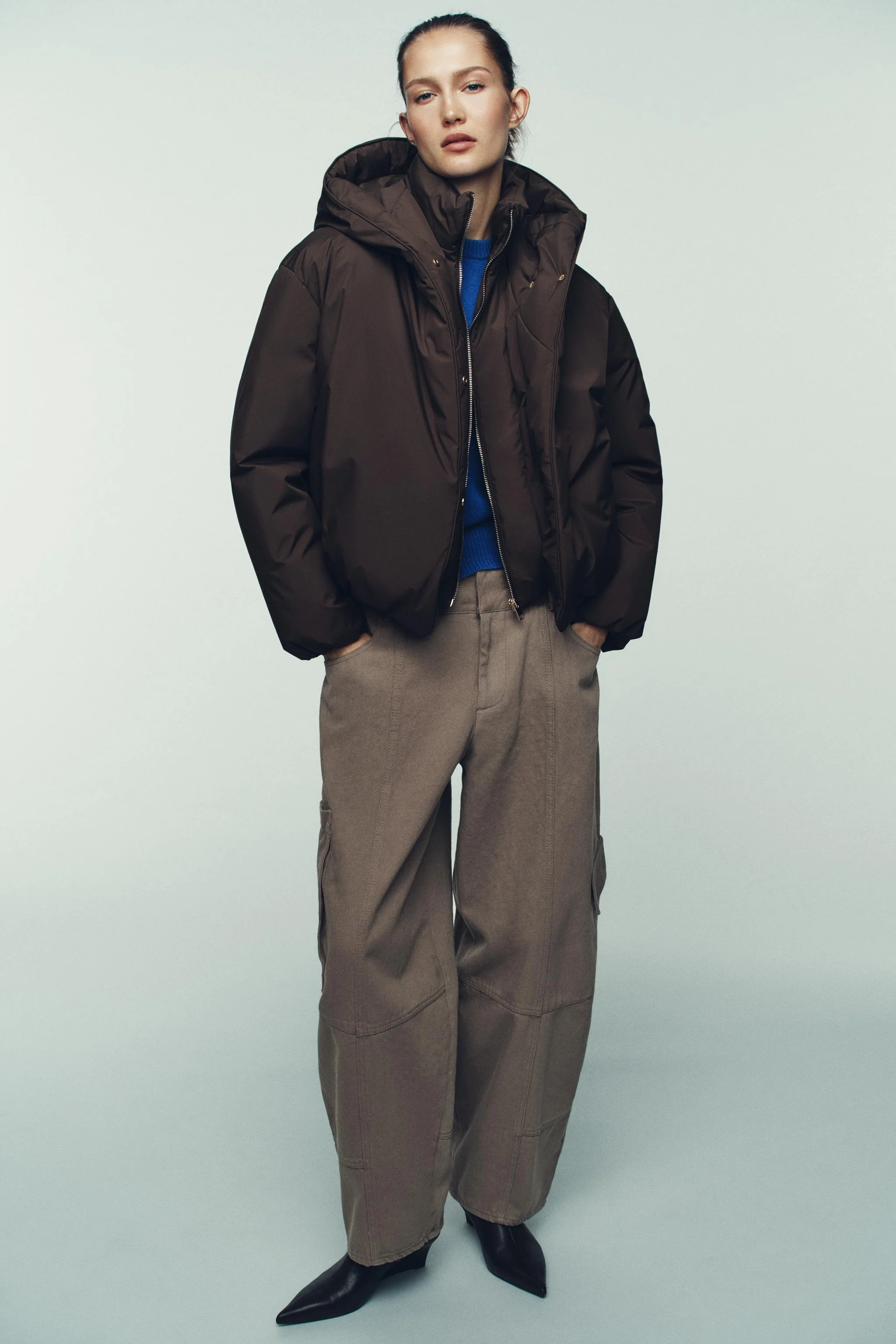 آنوراک پفی ضد آب و ضد باد با کلاه