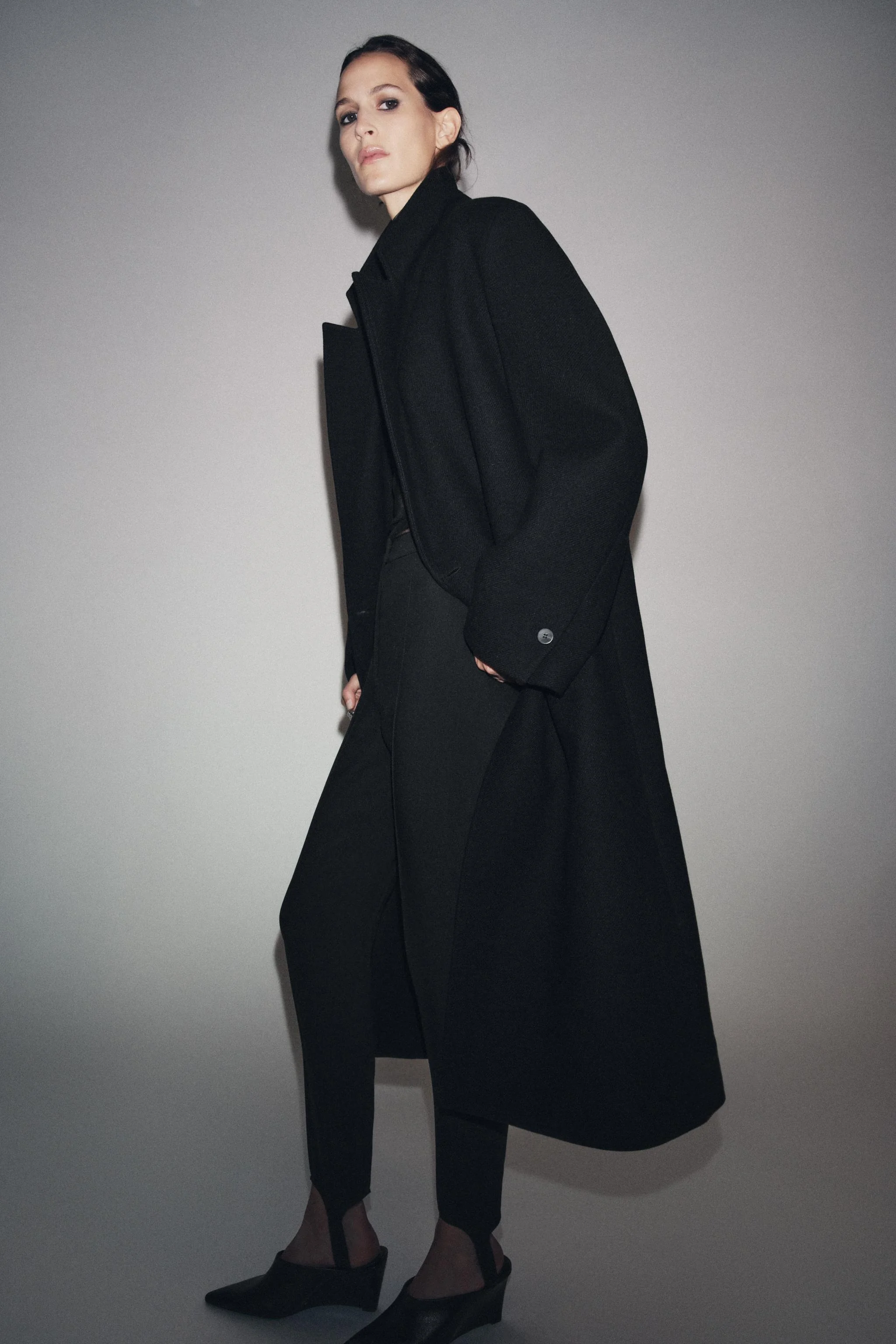 کت با الیاف پشمی ZW COLLECTION کت با الیاف پشمی ZW COLLECTION