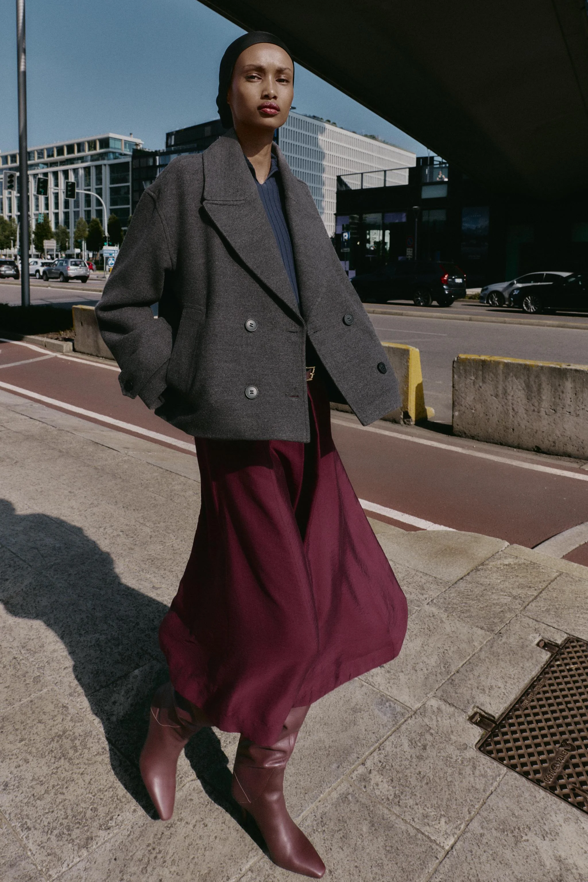 کت کوتاه دکمه دوبل نرم