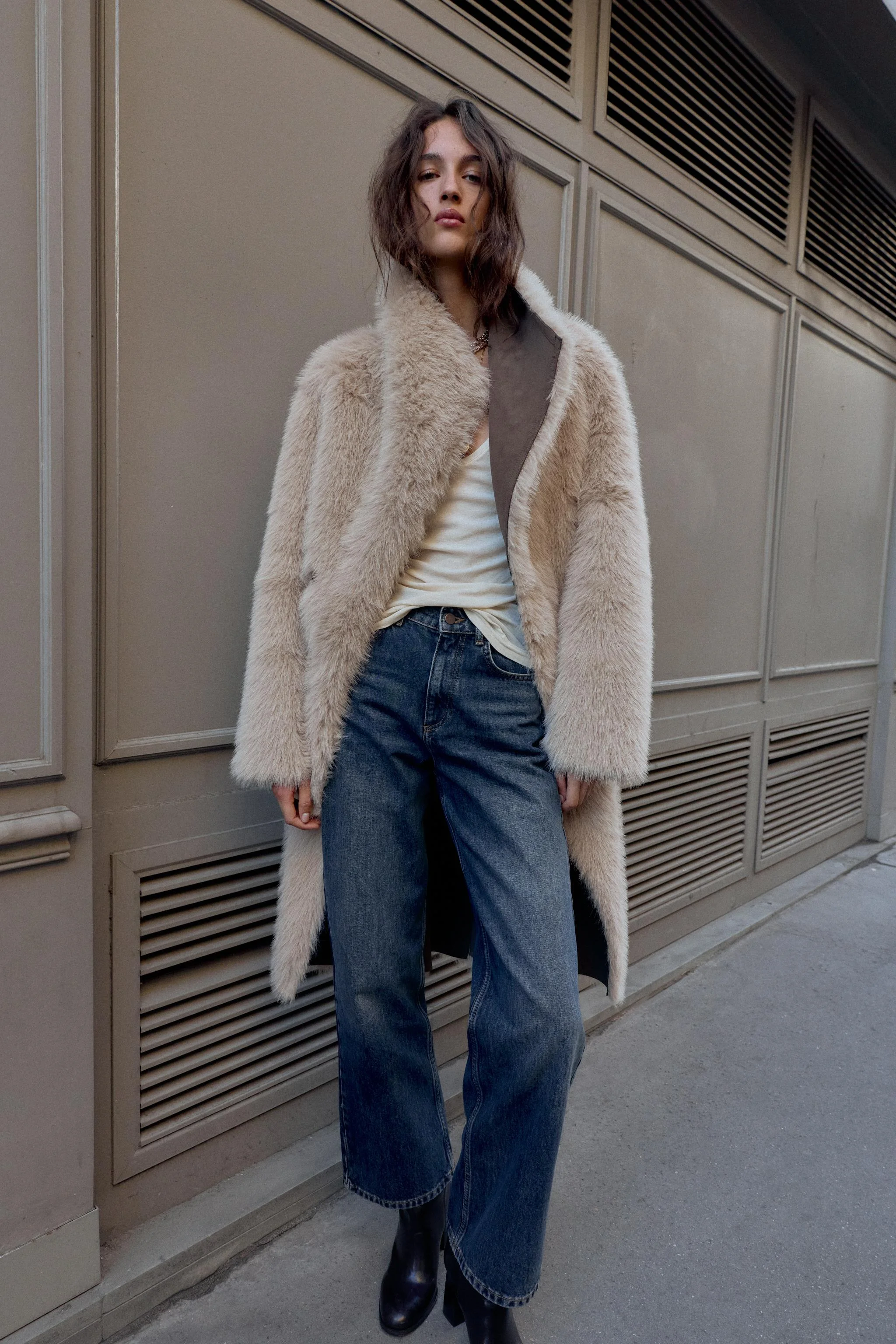 کت دو رو با یقه برگردان