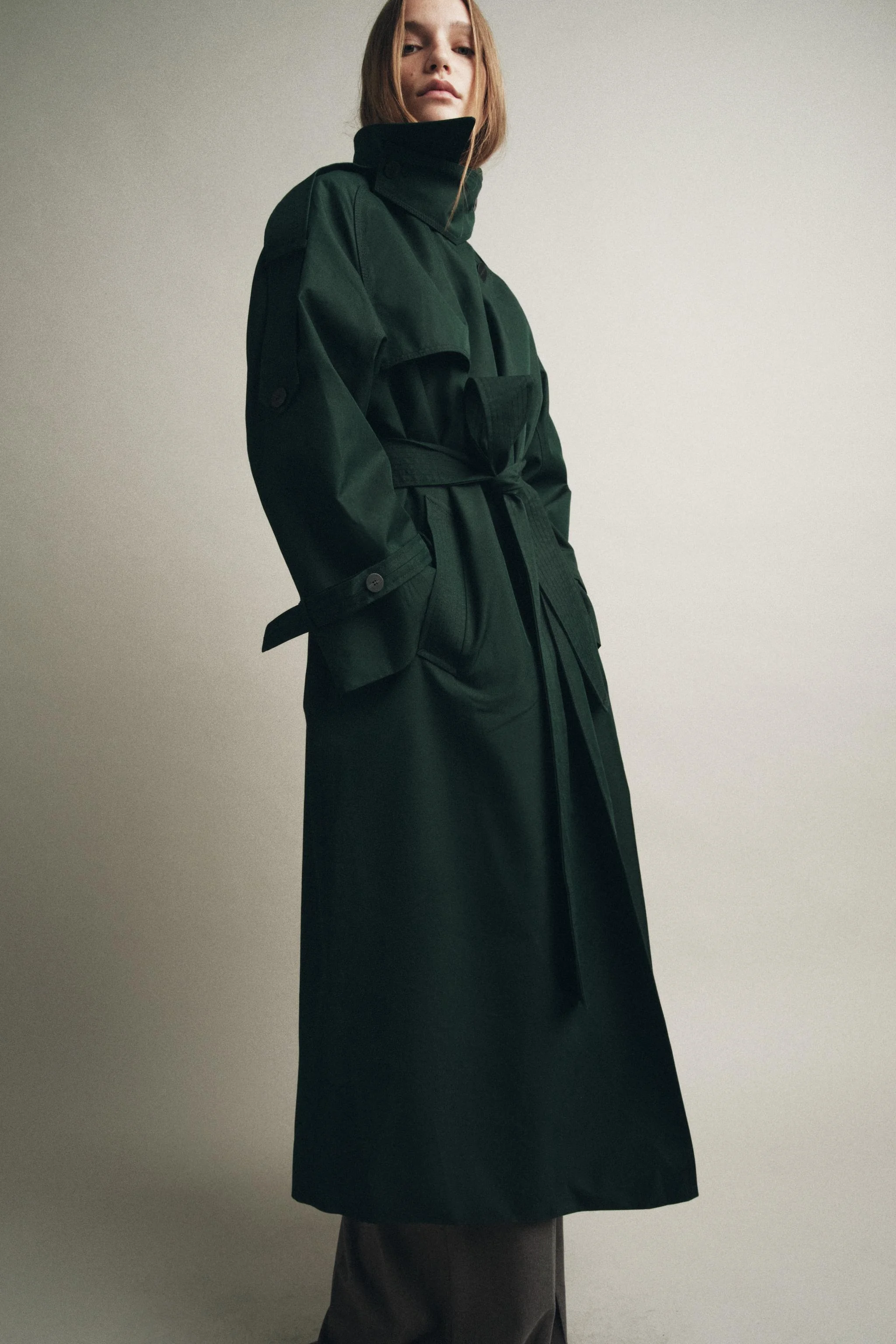 بارانی ترنچ اورسایز ضد آب ZW COLLECTION