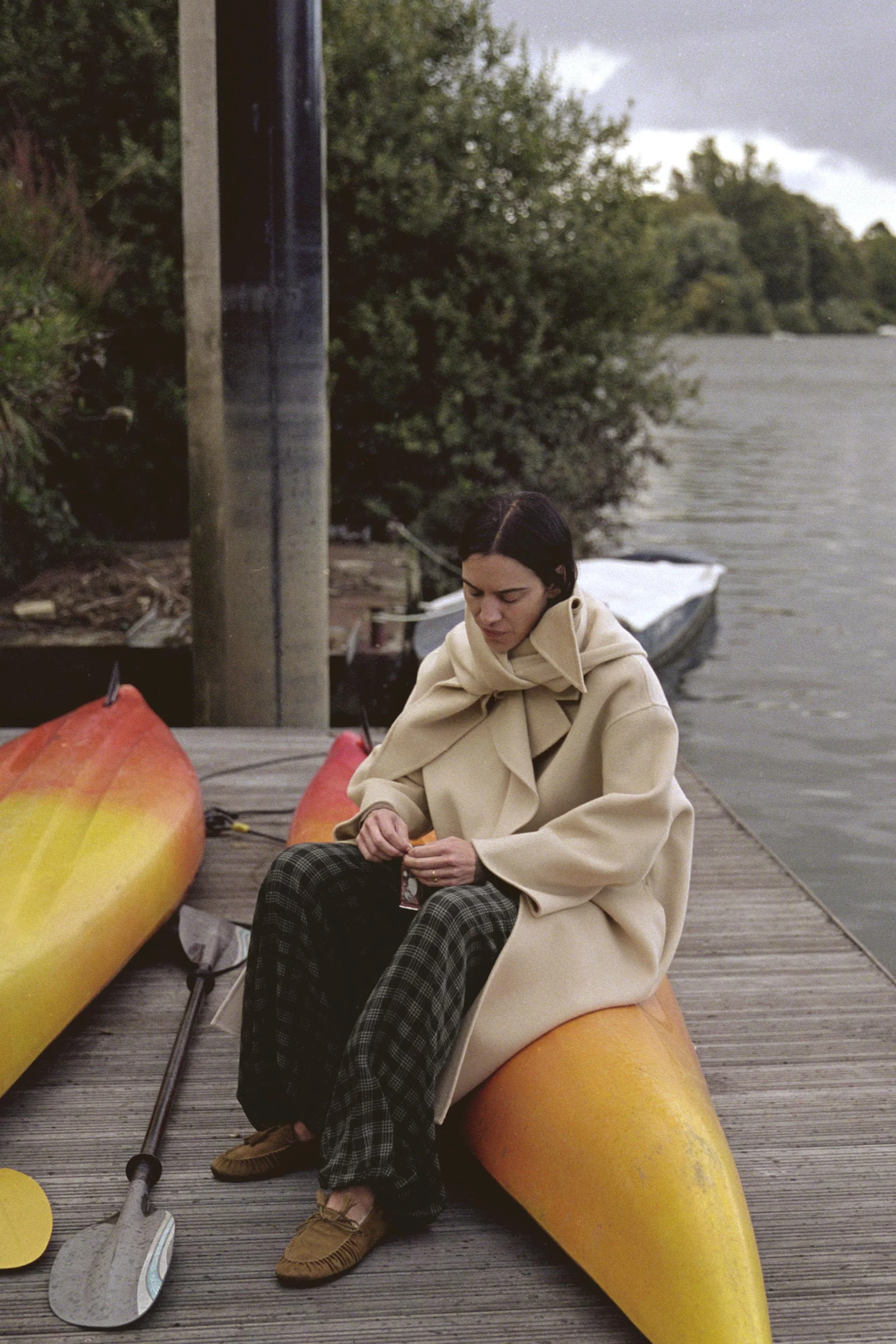 پالتو بزرگ پشمی با شال مجموعه ZW