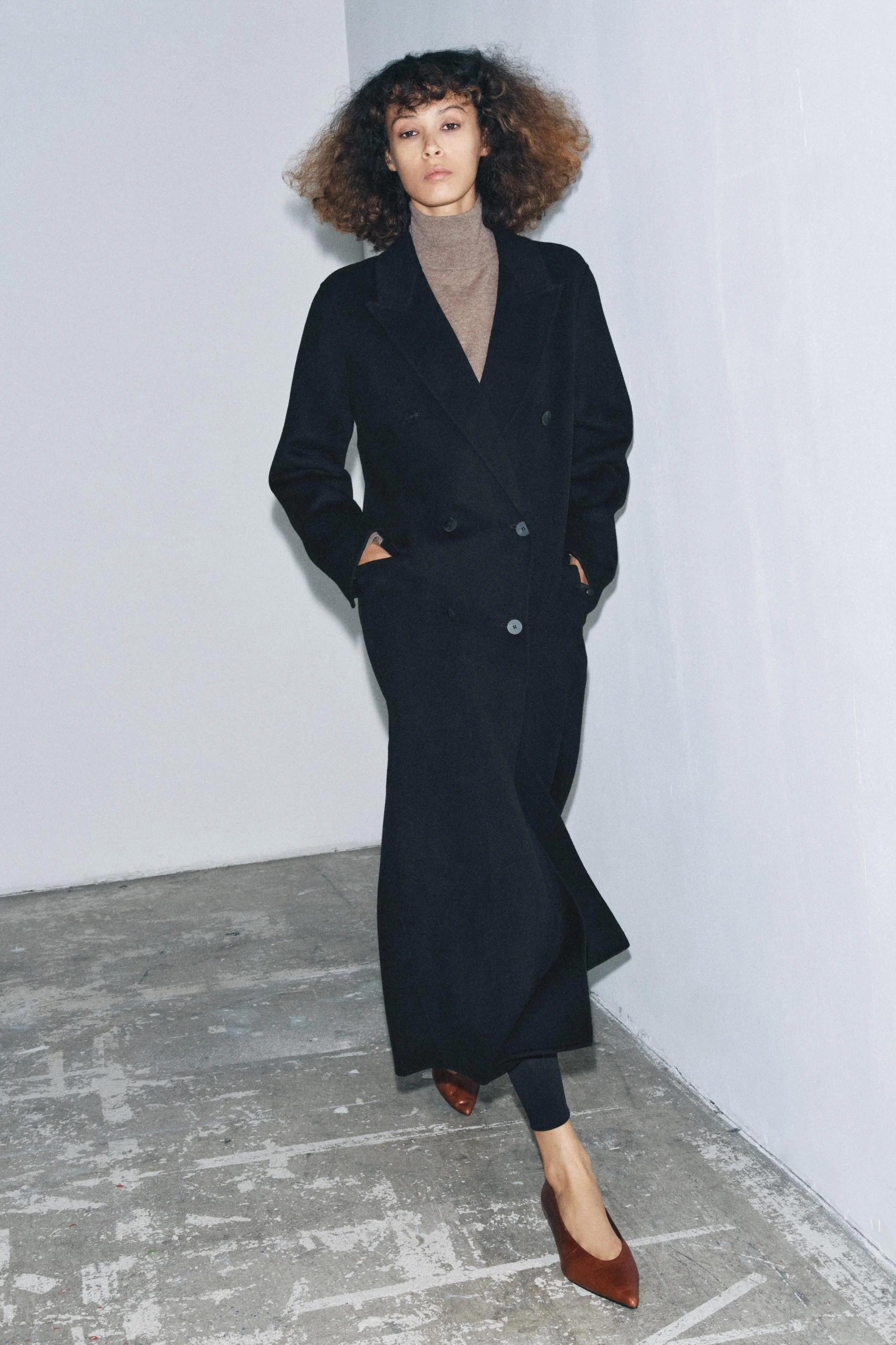 پالتو با ترکیب پشم ZW COLLECTION نسخه محدود