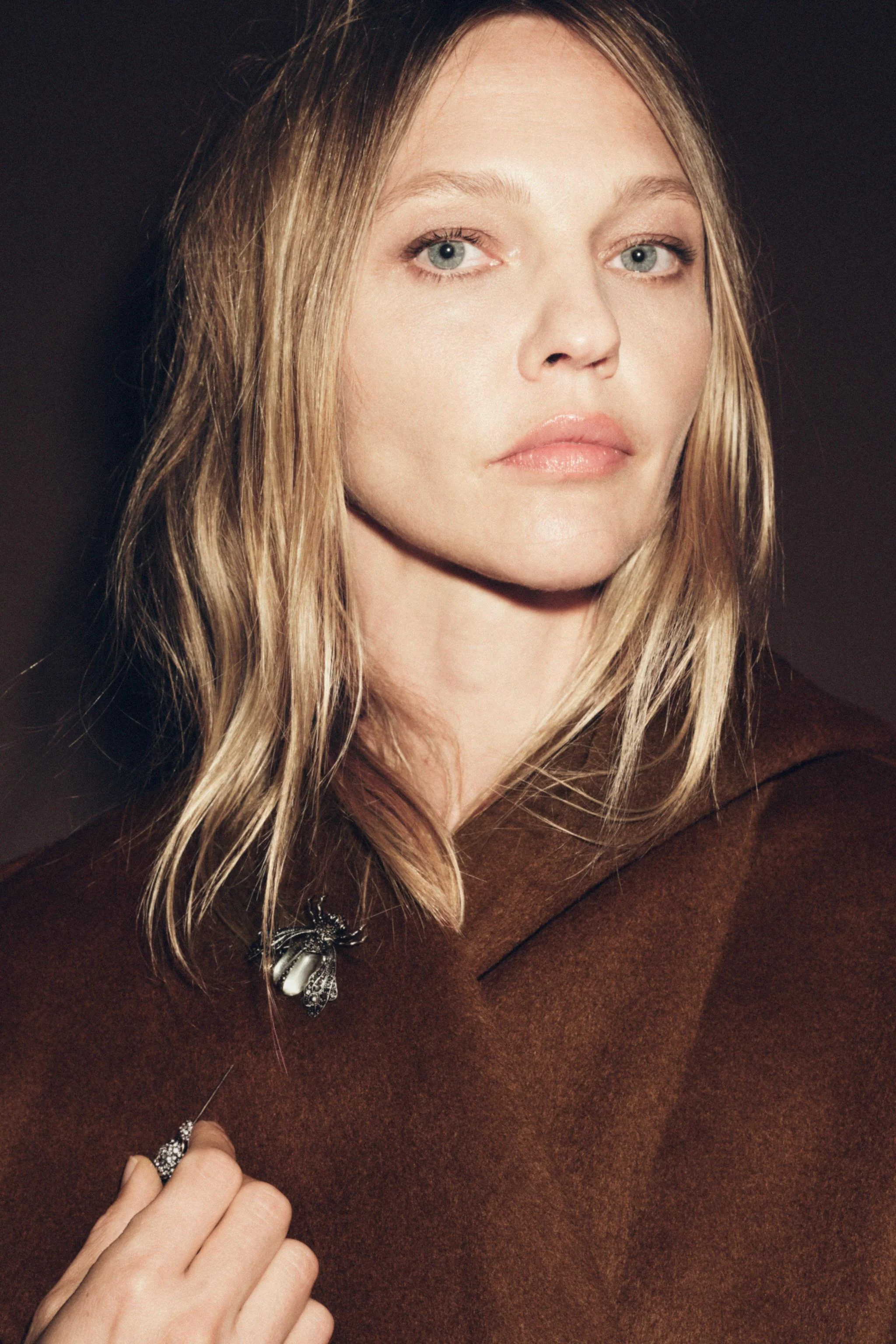 پالتو بلند کمربند دار زنانه بافت پشمی