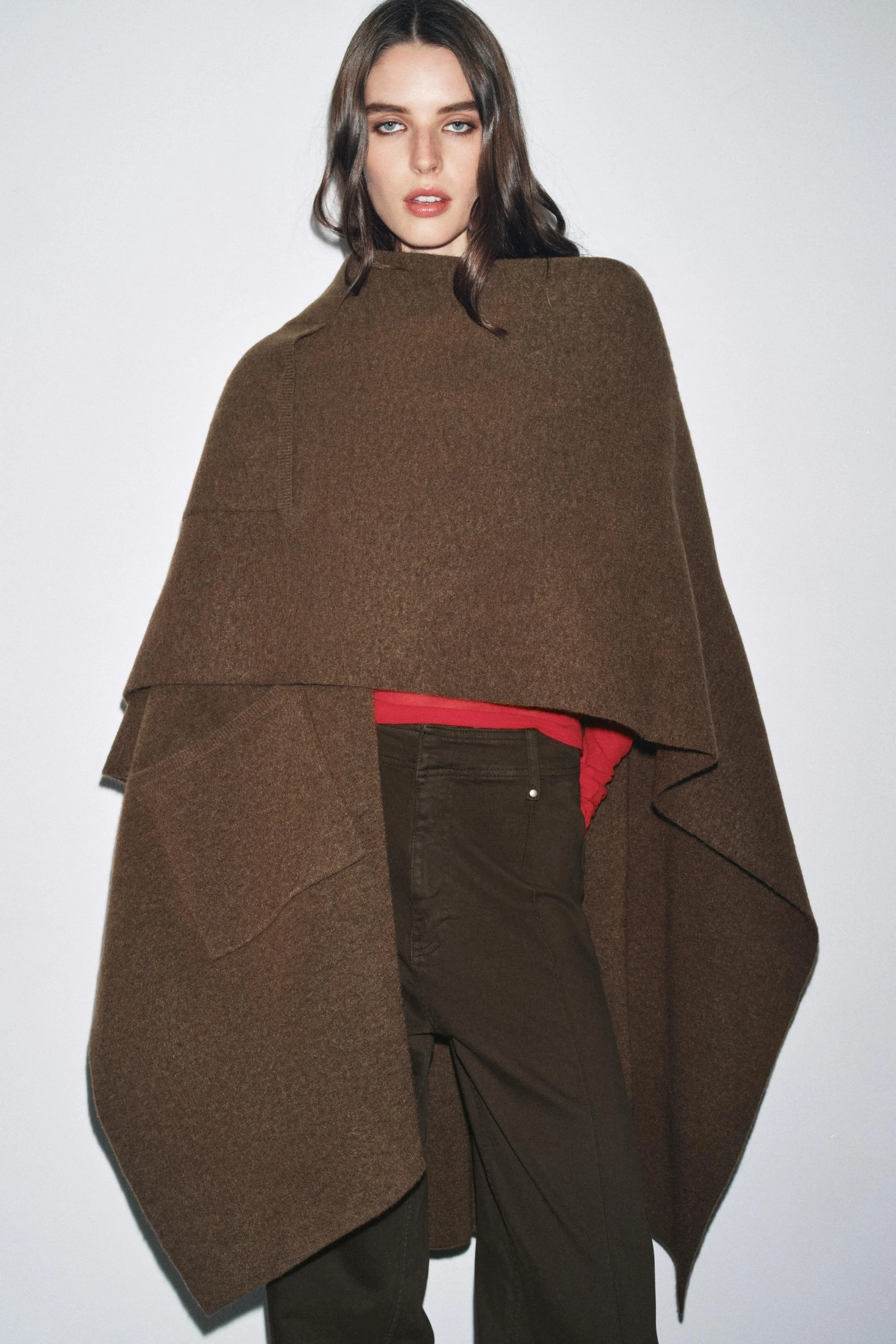 شنل بافتنی بلند