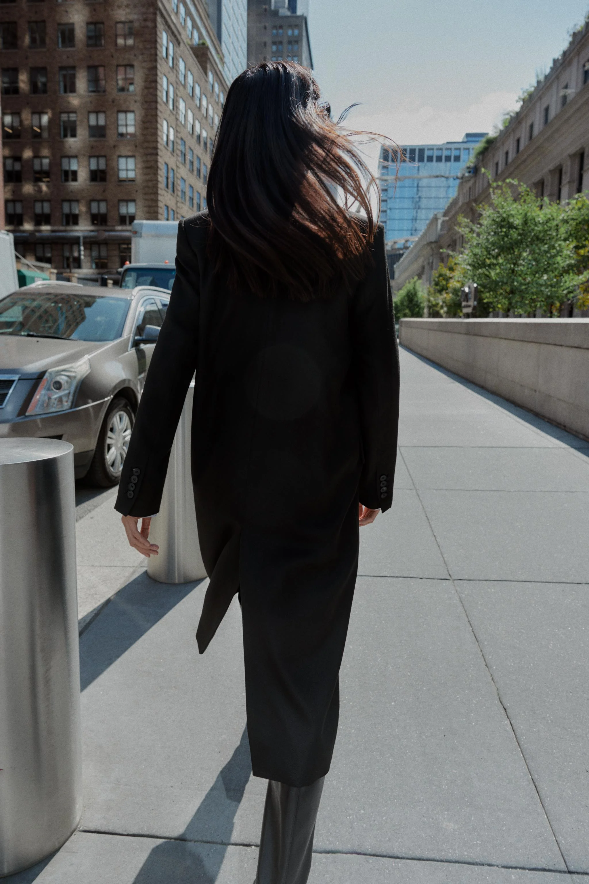 پالتو بلند با اپل سرشانه