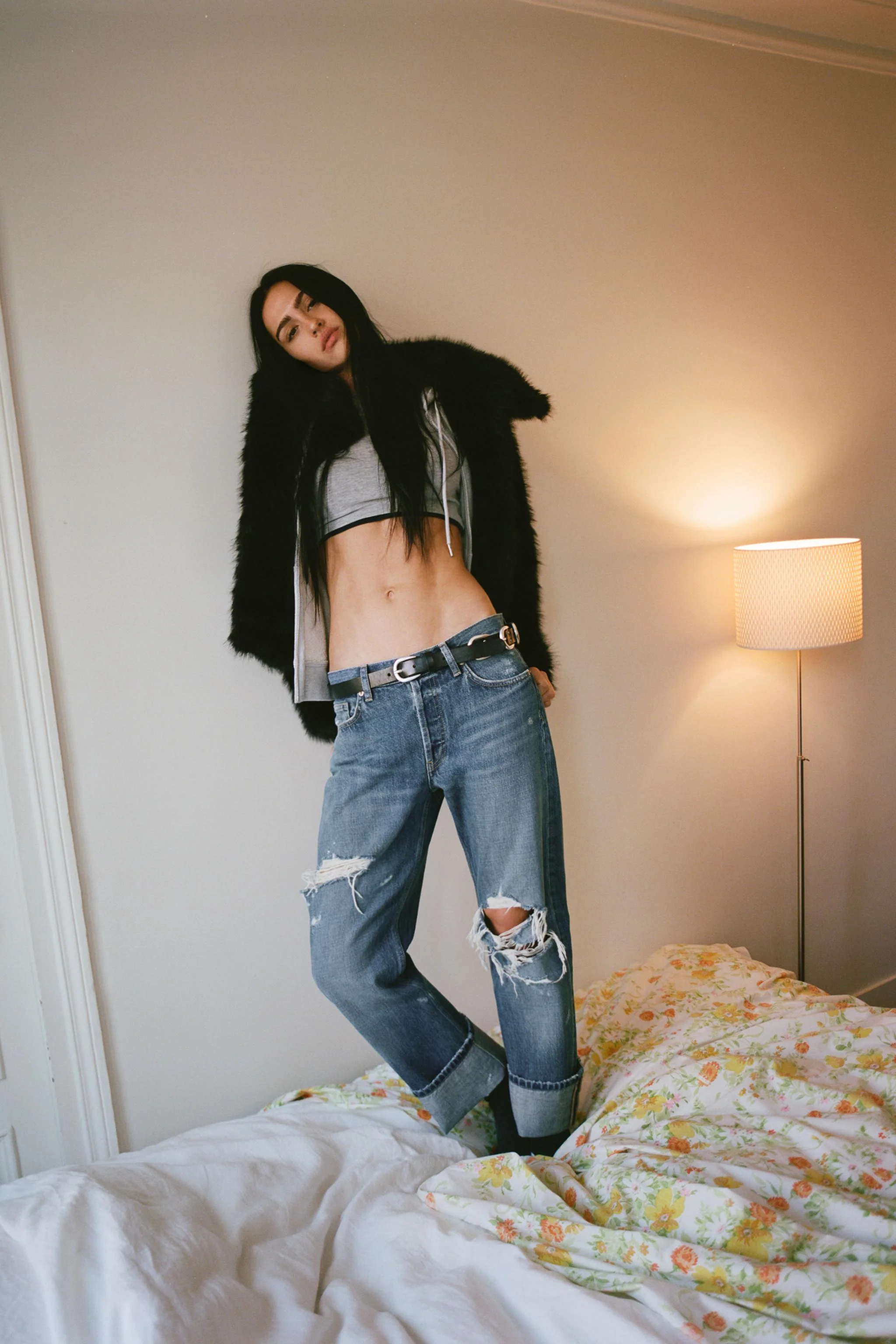 کت کوتاه خز مصنوعی